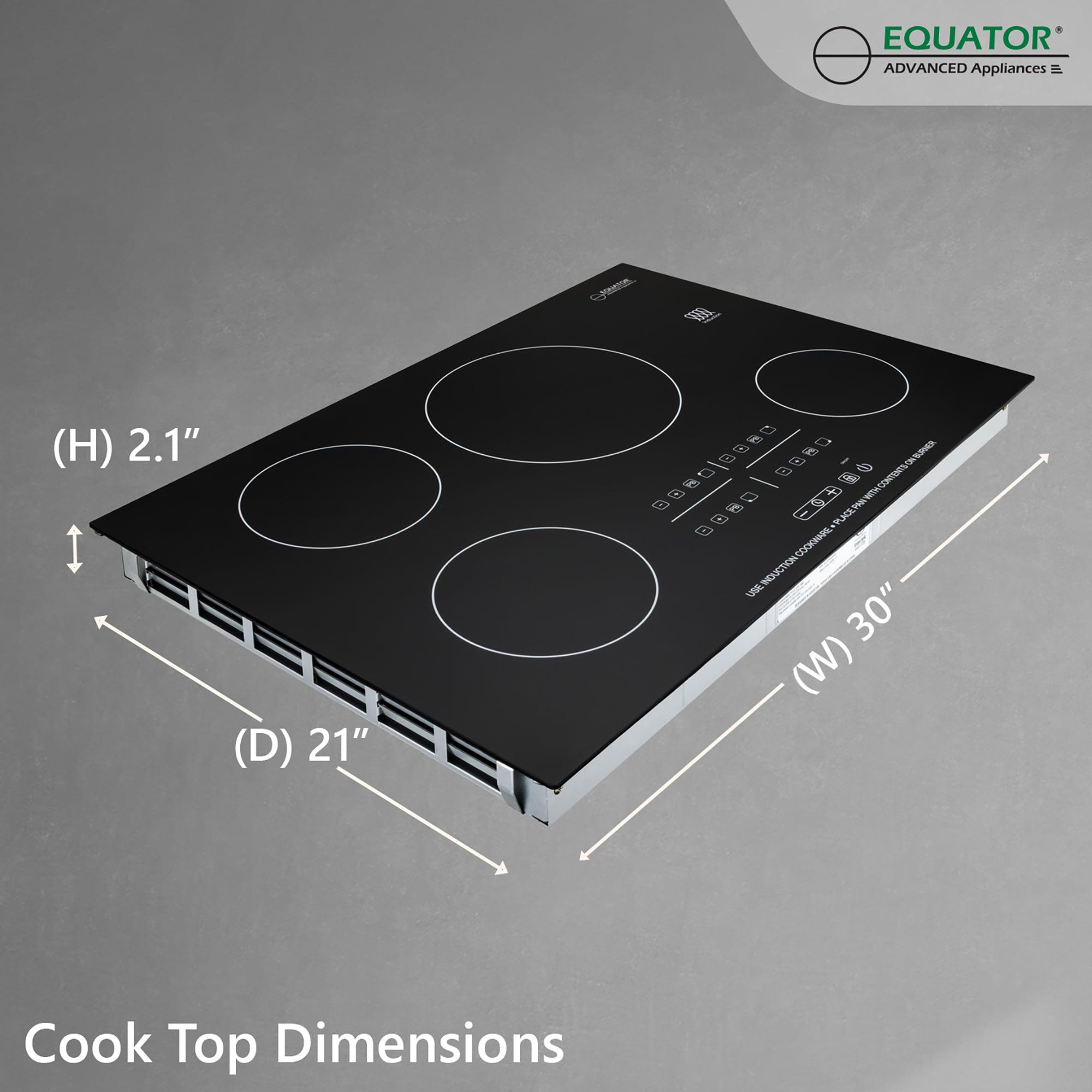 Equator 30" Built-in 4 Burner Induction Cooktop 9 Level POWER BOOST 220V