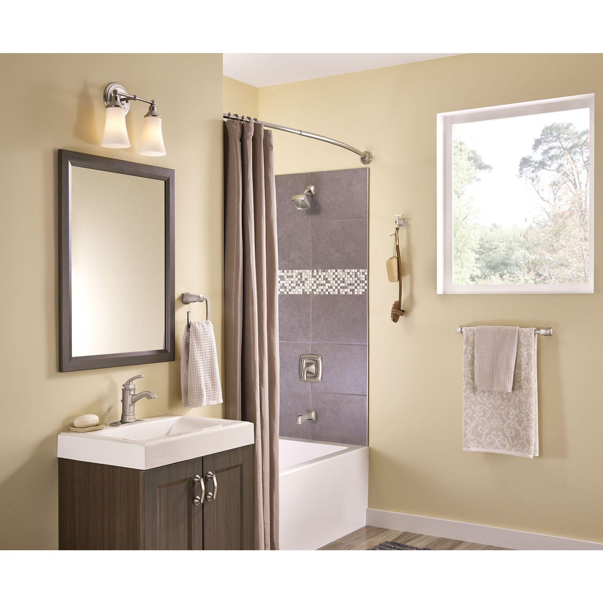 Hensley Brushed Nickel Single Handle Bathroom Faucet