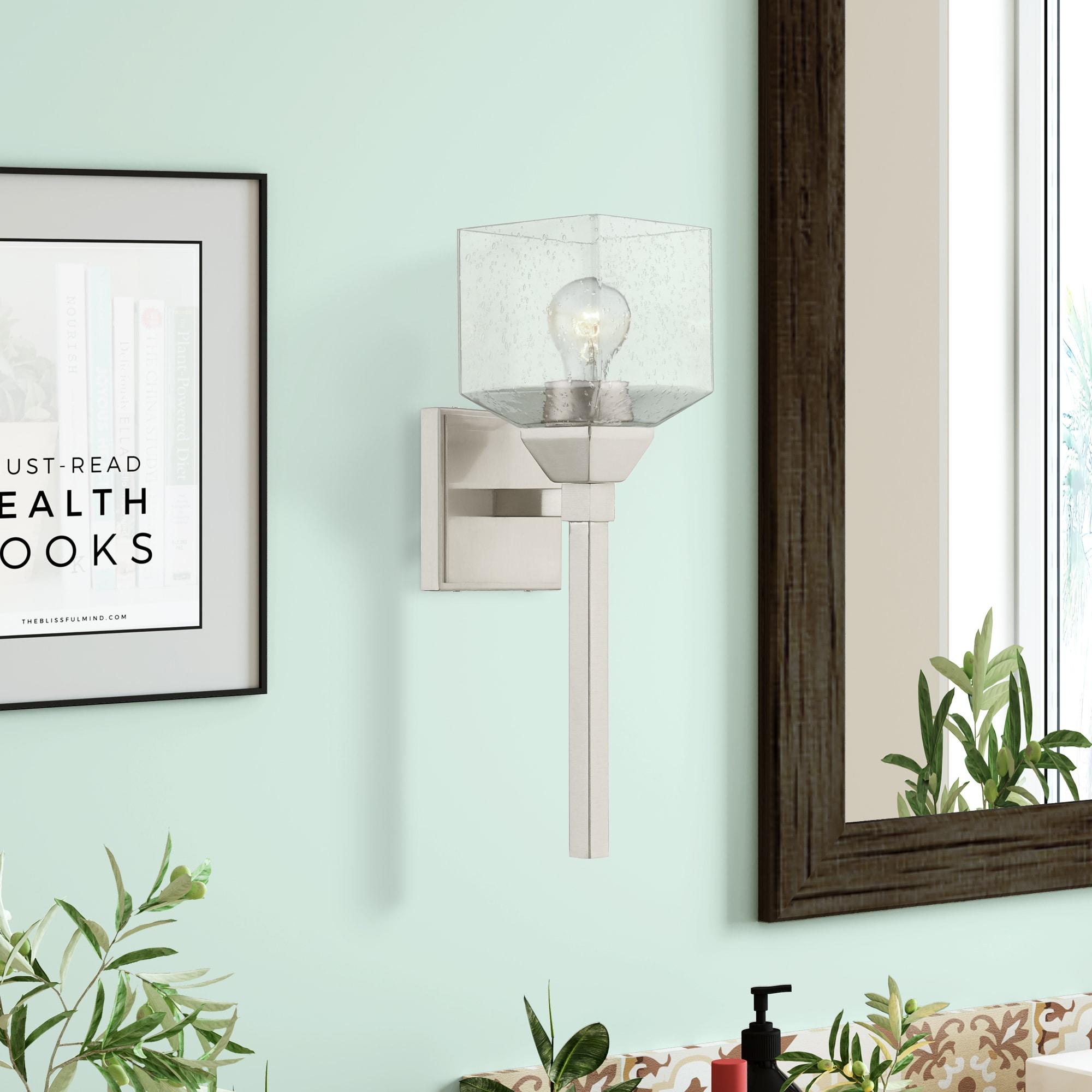 Livex Lighting Aragon 1 - Light Vanity in  Brushed Nickel