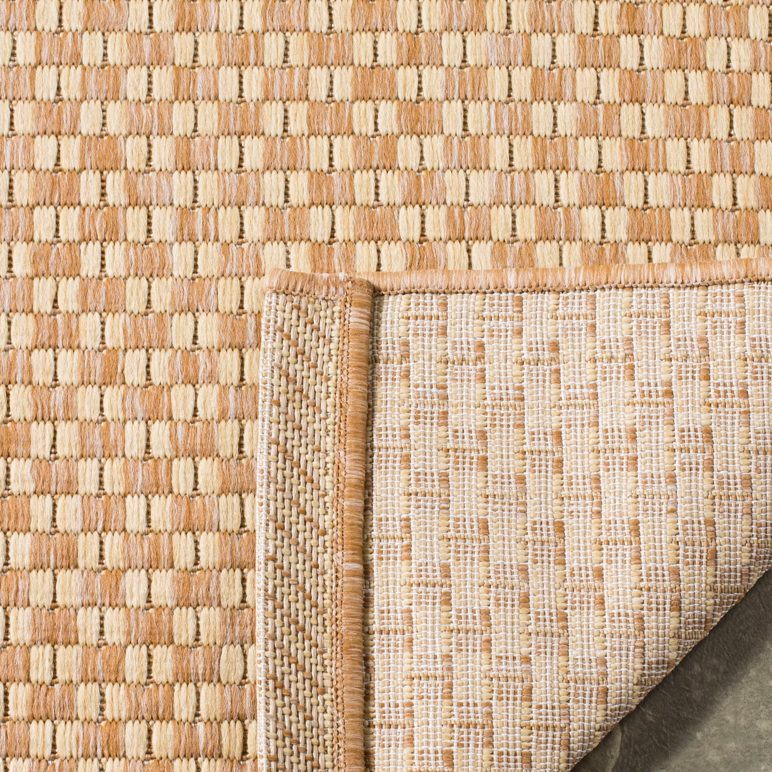 Courtyard CY8653 Power Loomed Indoor and Outdoor Area Rug - Natural/Cream - 9'x9' - Safavieh