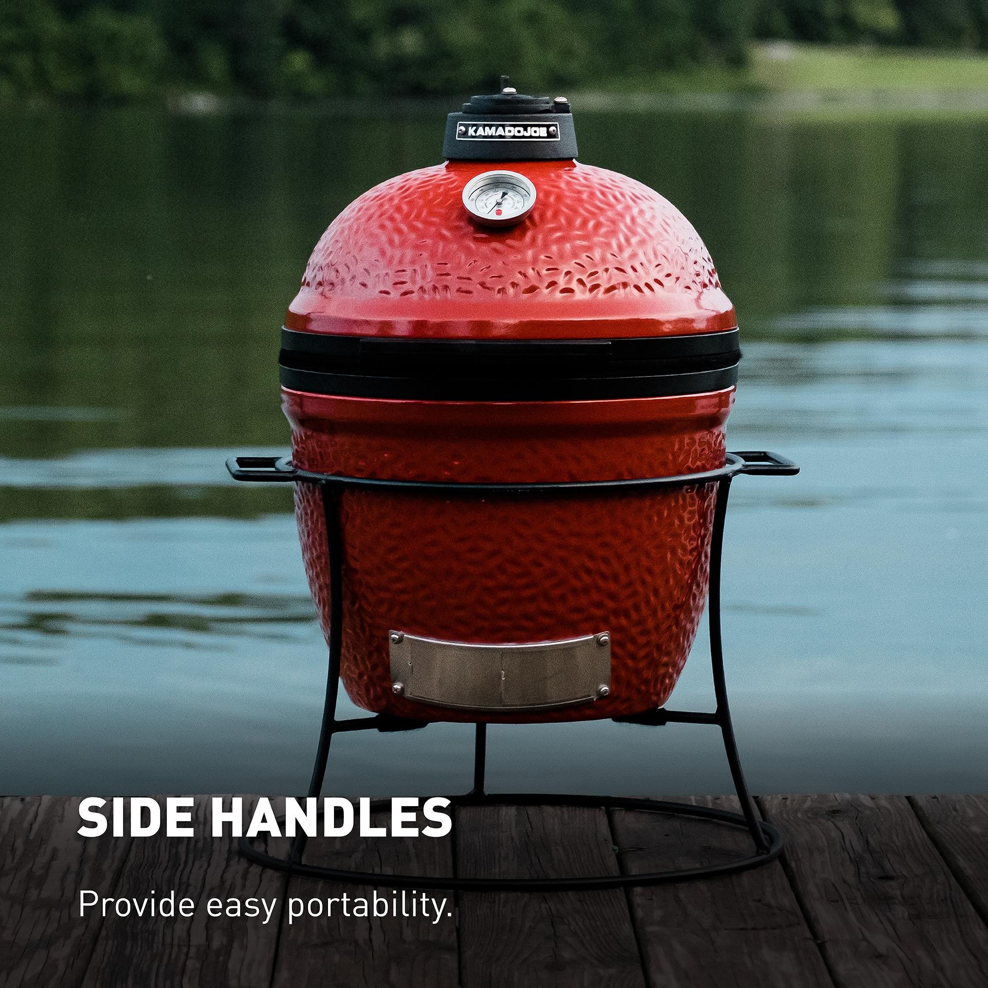 Kamado Joe Joe Jr 13.5-inch Portable Charcoal Grill in Red