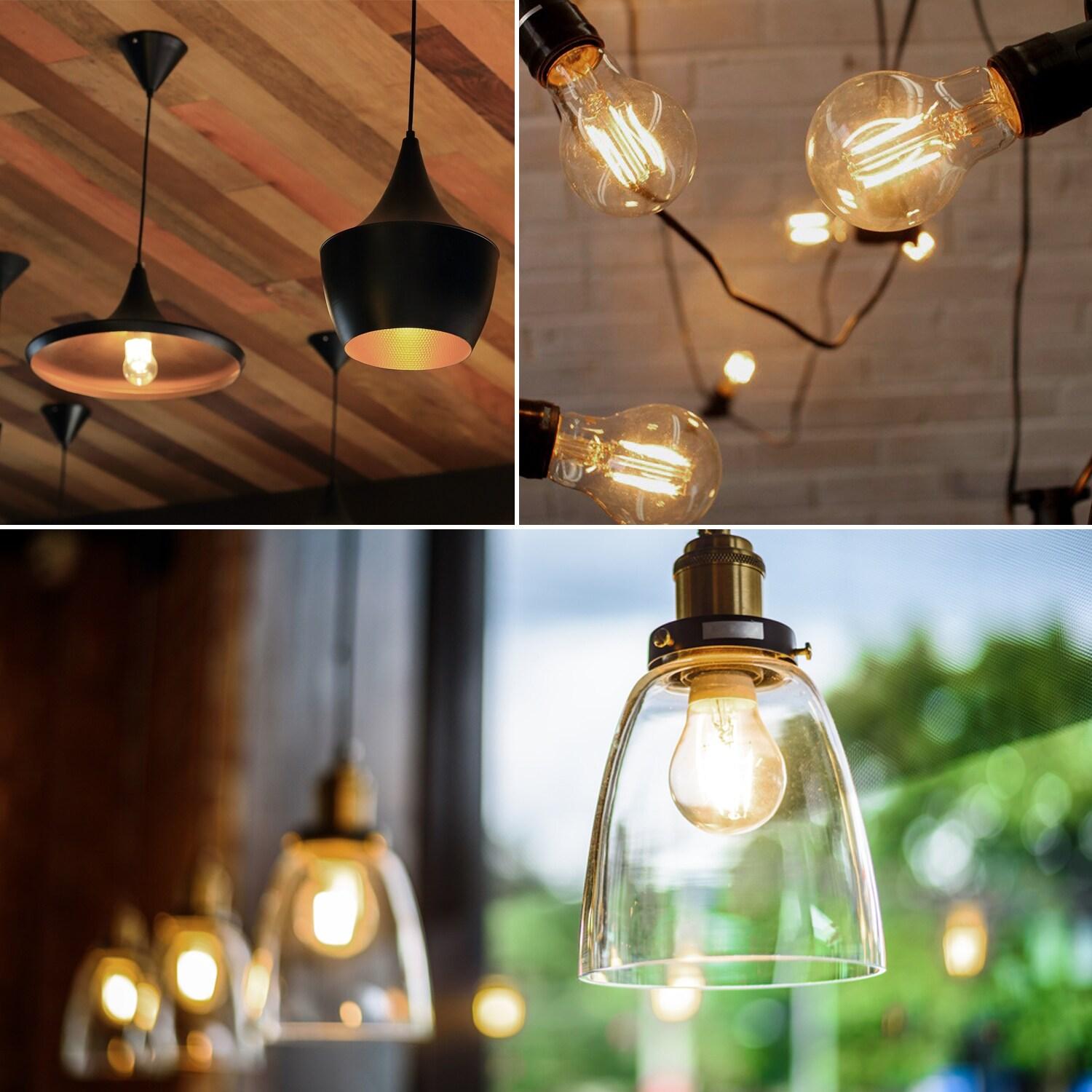 8 Watt (60 Watt Equivalent), Edison A19 LED, Dimmable Light Bulb, E26/Medium (Standard) Base