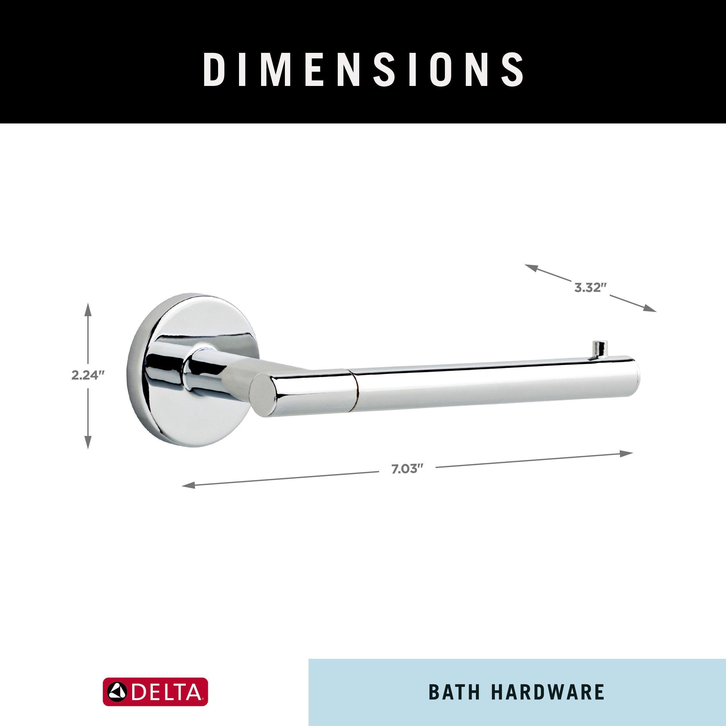 Trinsic Wall Mount Single Post Toilet Paper Holder Bath Hardware Accessory