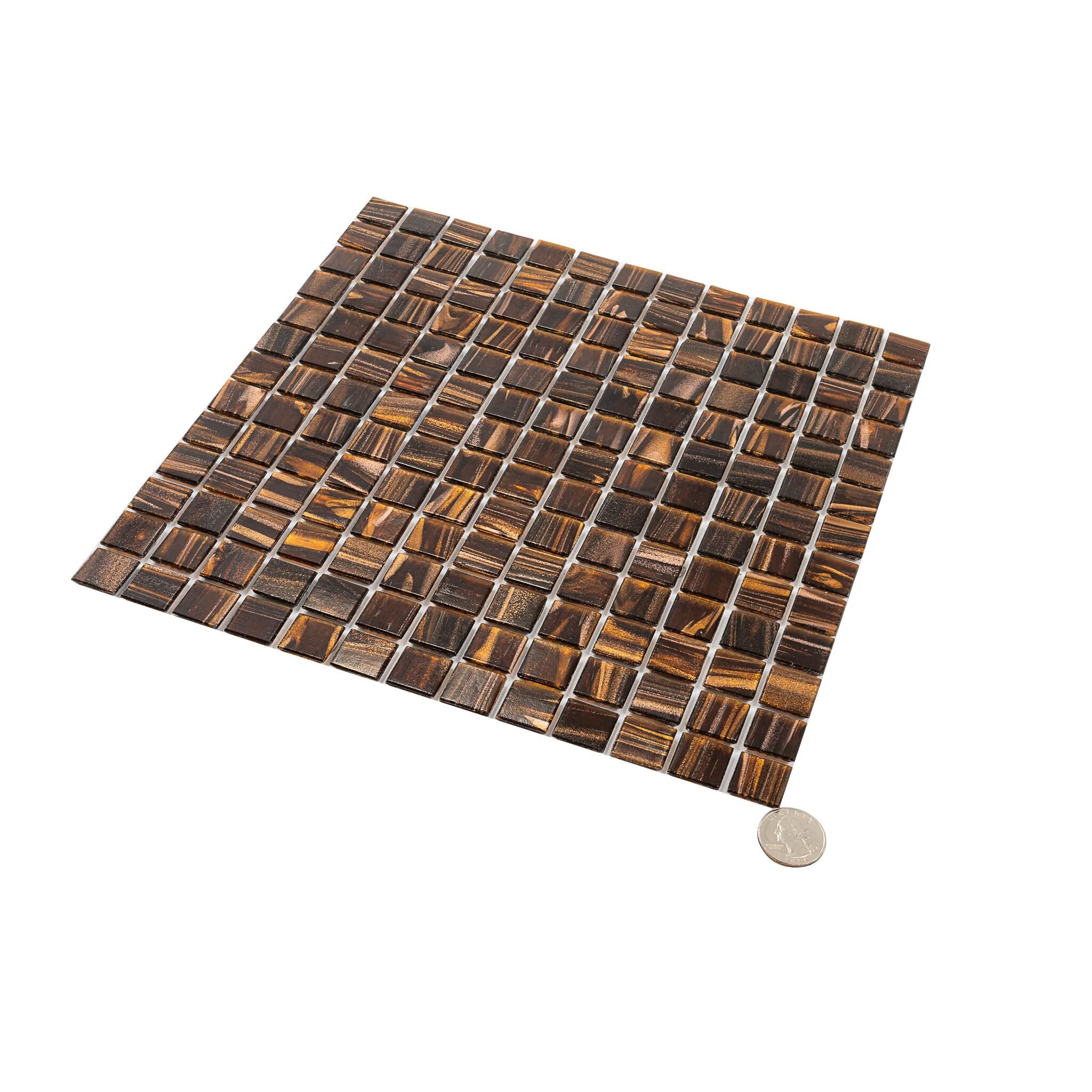 Celestial 0.8" x 0.8" Glass Grid Mosaic Wall & Floor Tile