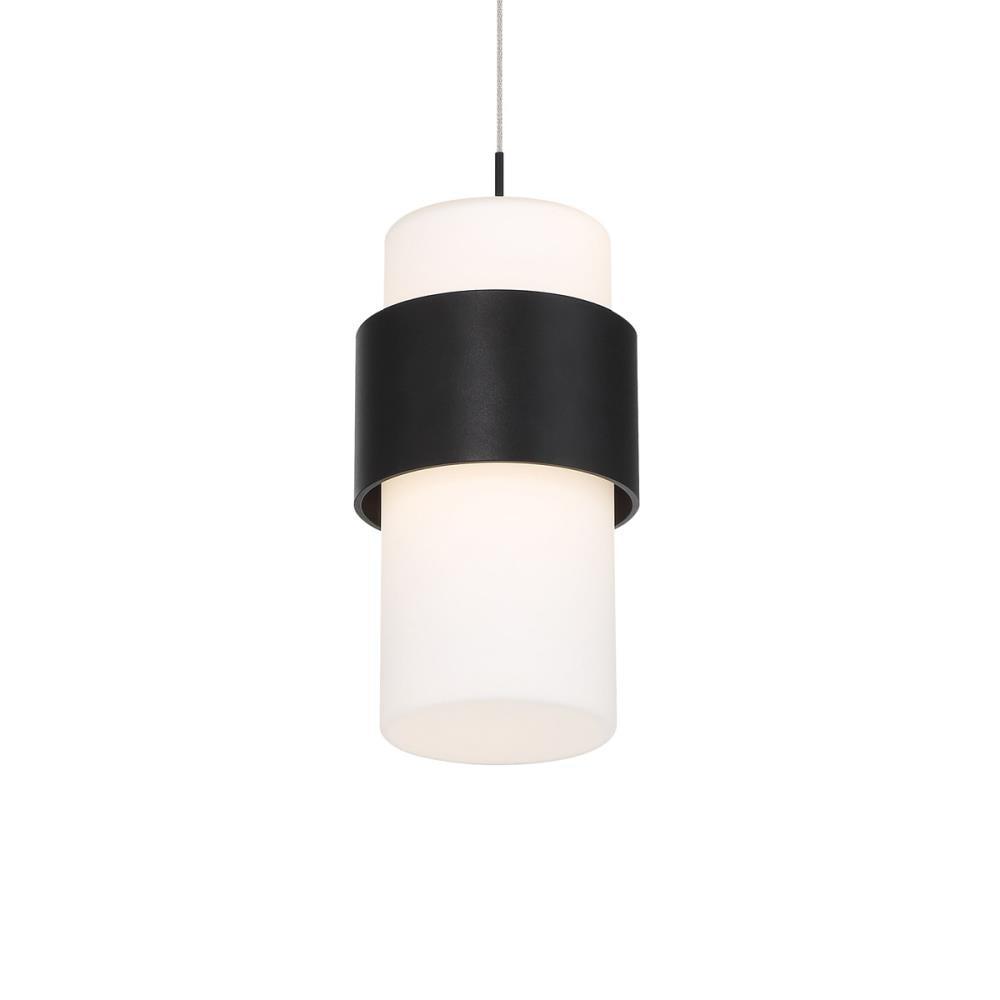 Banded 1 - Light LED Cylinder Pendant