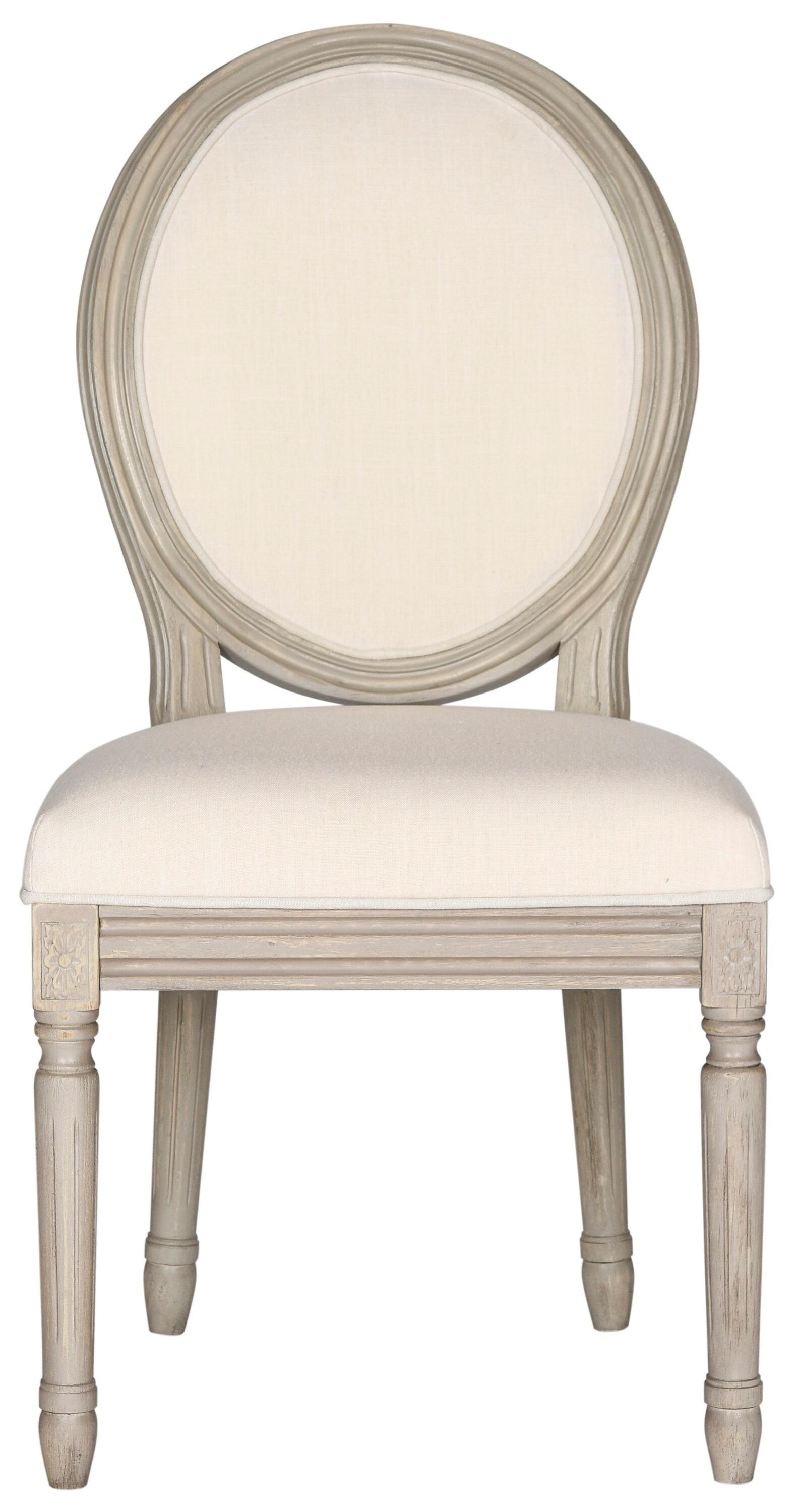 Holloway 19''H French Brasserie Oval Side Chair (Set of 2) - Beige - Safavieh.