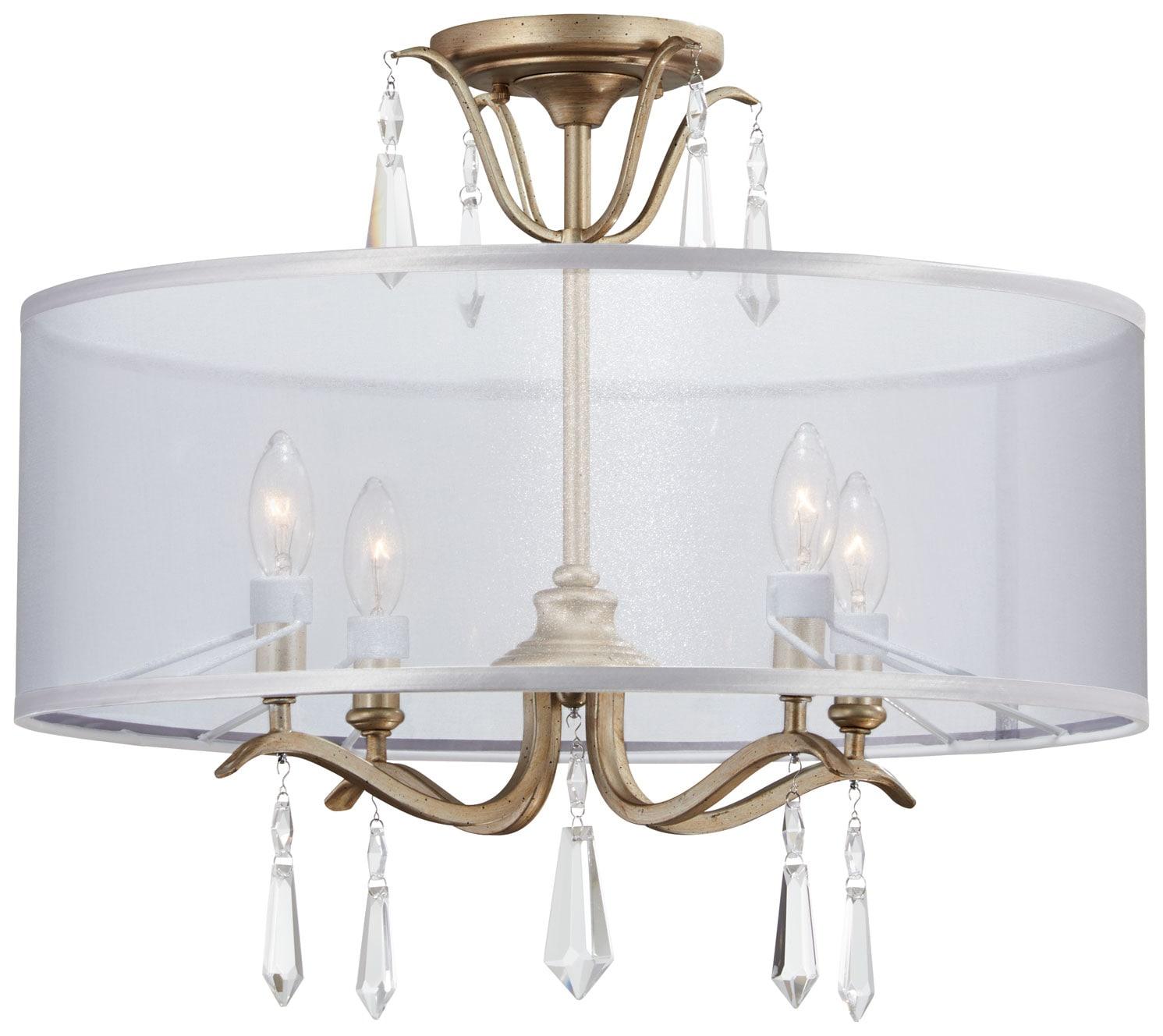 4 Light Convertible Semi-Flush Mount In Traditional Style 19.25 Inches Tall By 20 Inches Wide Minka Lavery 4443-582