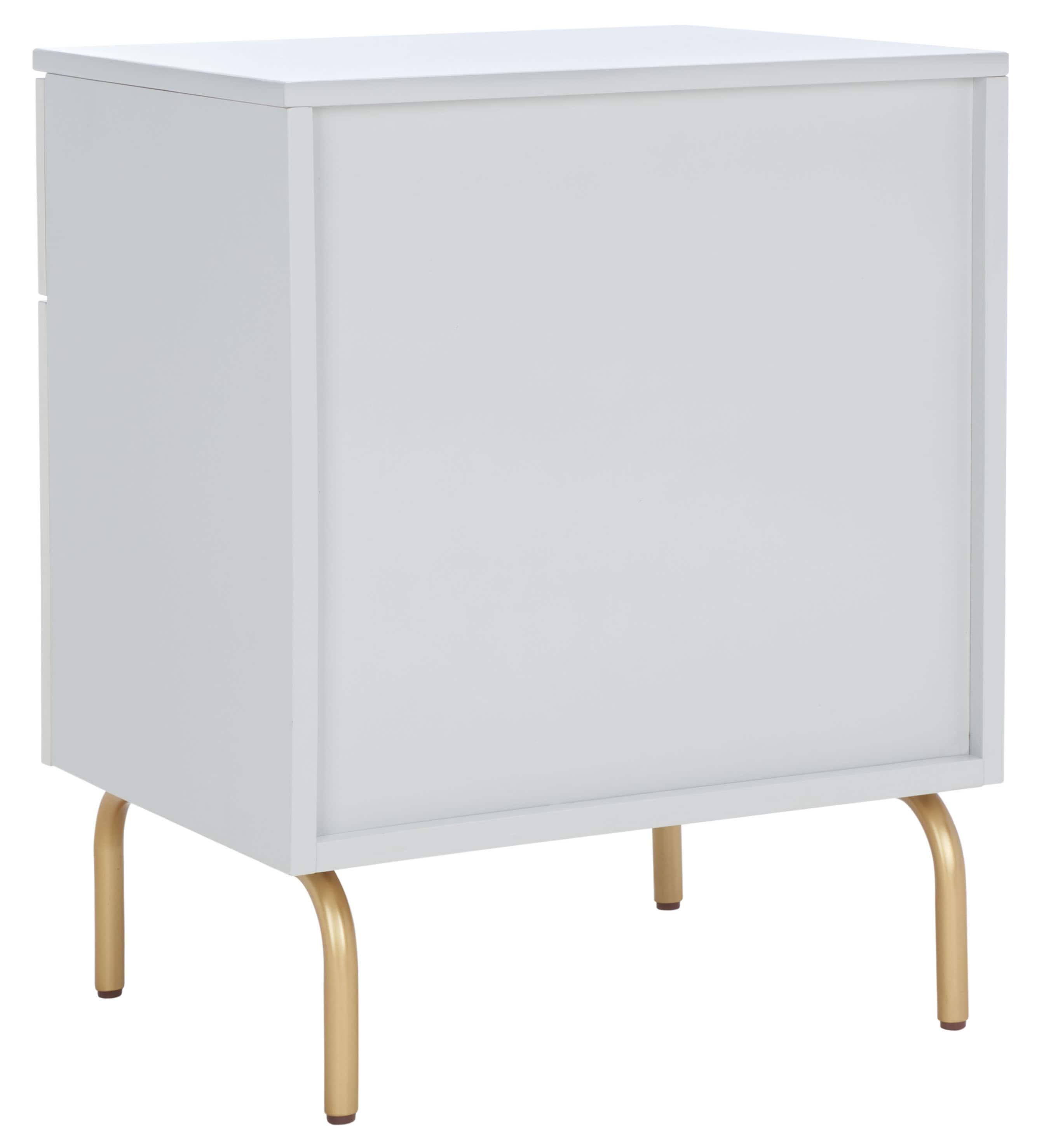 Genevieve 2 Drawer Nightstand - NST5002 - Grey/White Washed - Safavieh