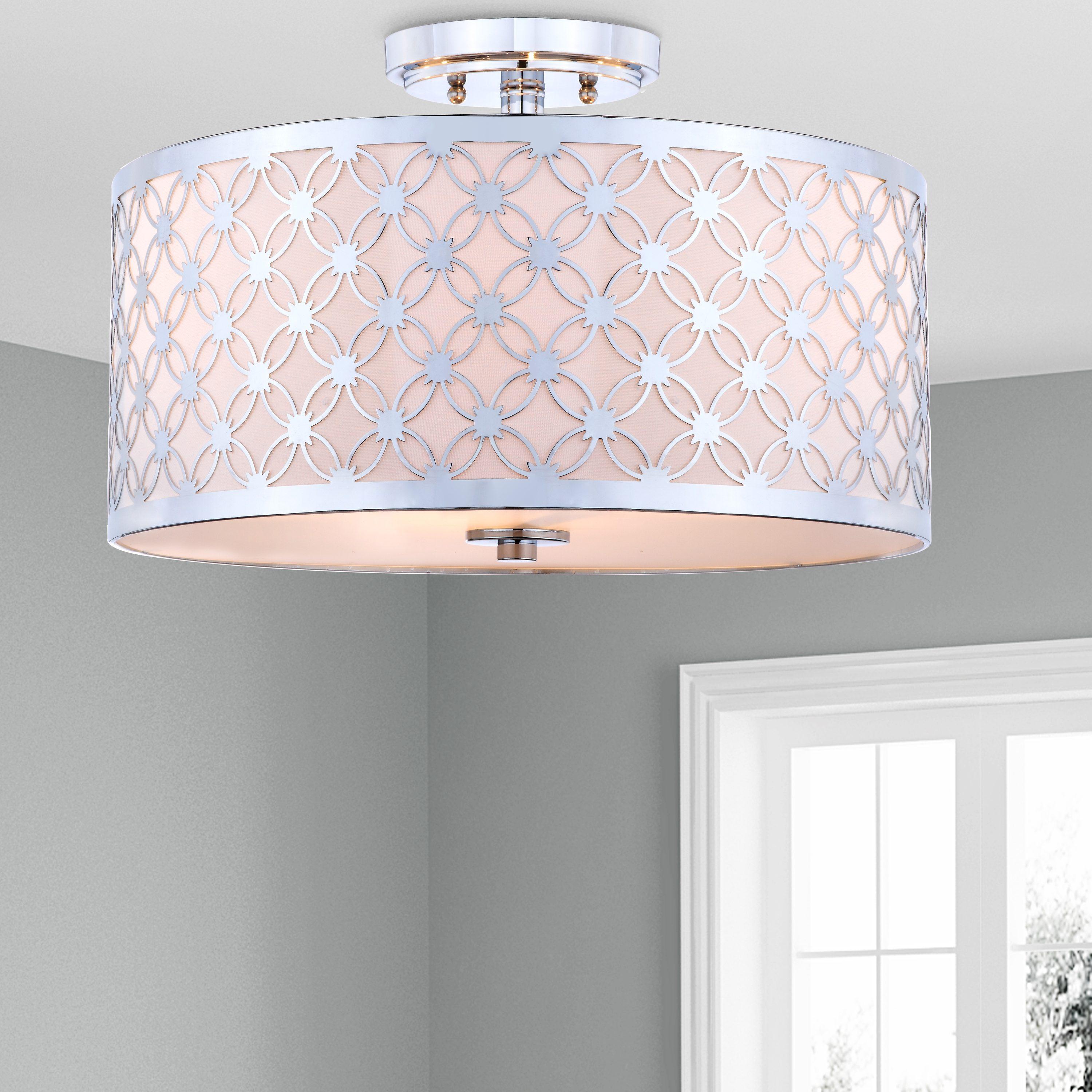 Hutch Flush Mount - FLU4002 - Chrome - Safavieh