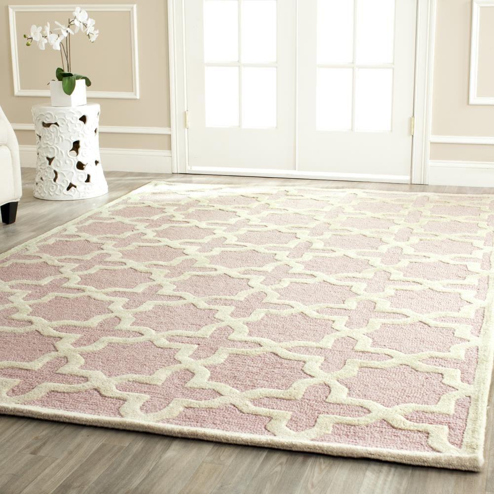 Cambridge CAM125 Tufted Indoor Area Rug - Light Pink/Ivory - 6'x9' - Safavieh