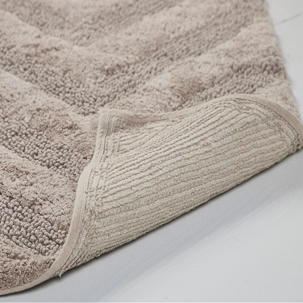 Better Trends Hugo 100% Cotton Tufted Non-Slip Backing Bath Rug 20" x 60" Runner - Beige