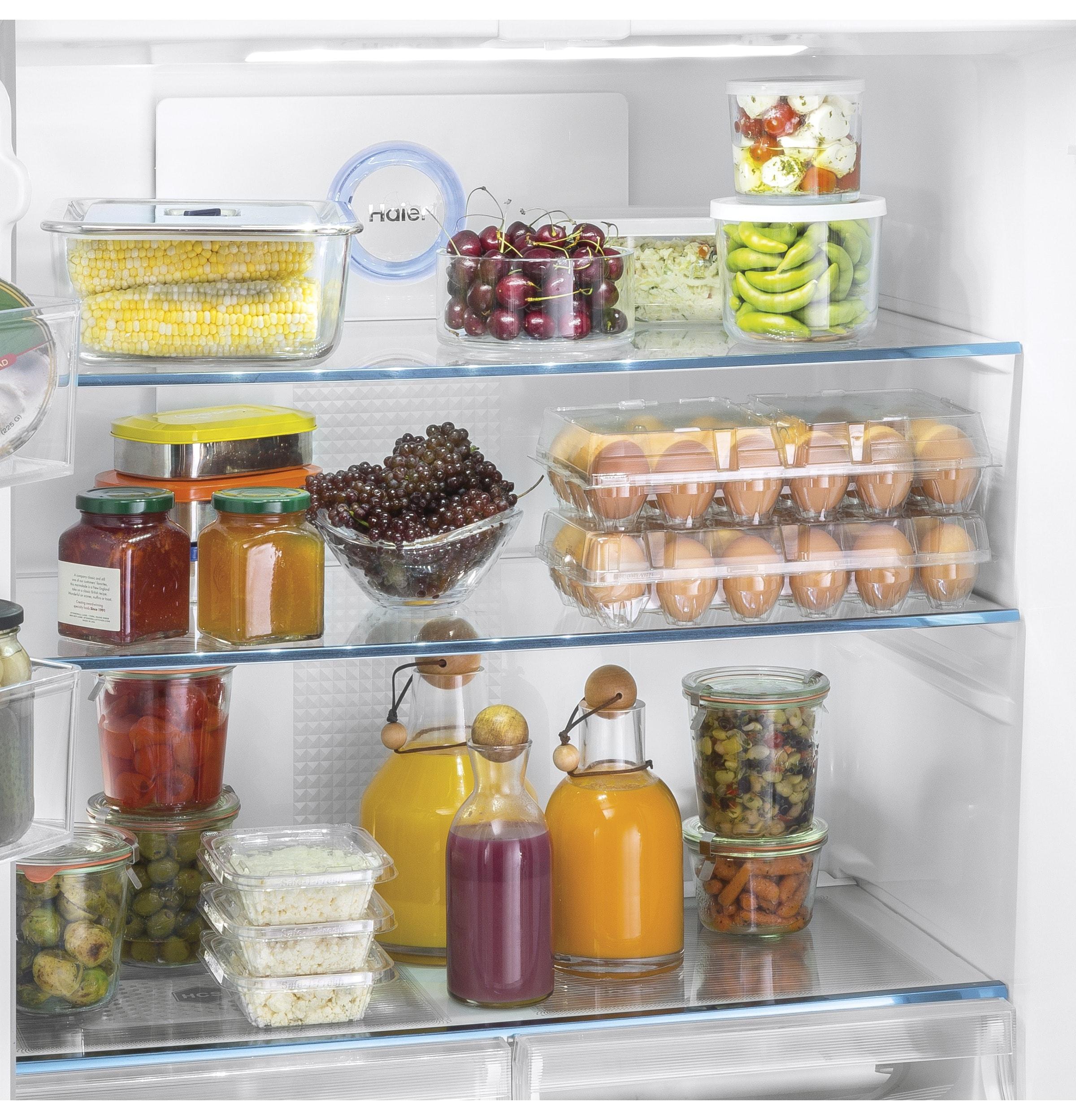 Haier Haier 33" 16.4 Cubic Feet Energy Star Smudge-Resistant Built-in Bottom Freezer Refrigerator QHE16HYPFS