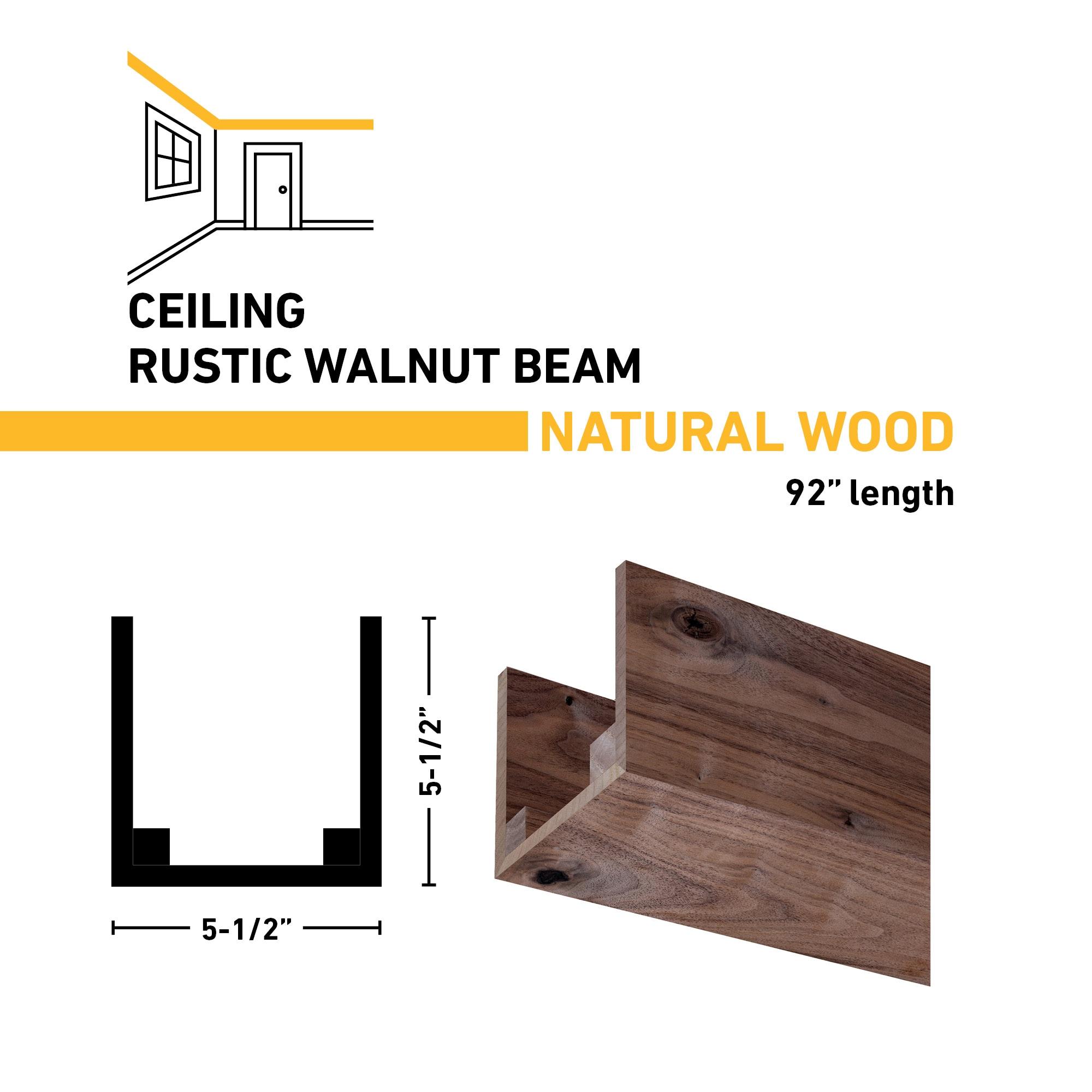 Ornamental Mouldings Rustic Box Beam Walnut