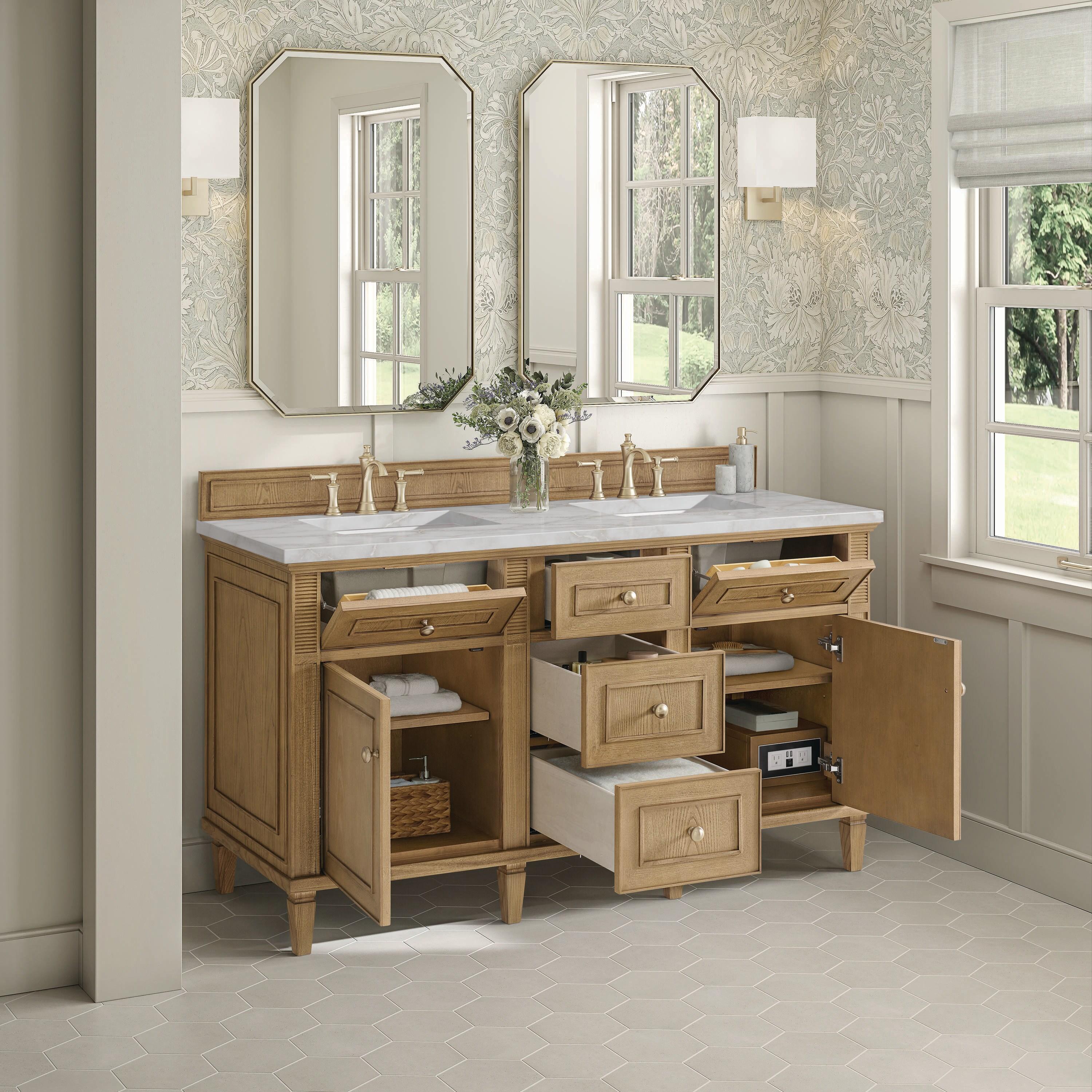 Lorelai 60'' Double Bathroom Vanity with Top