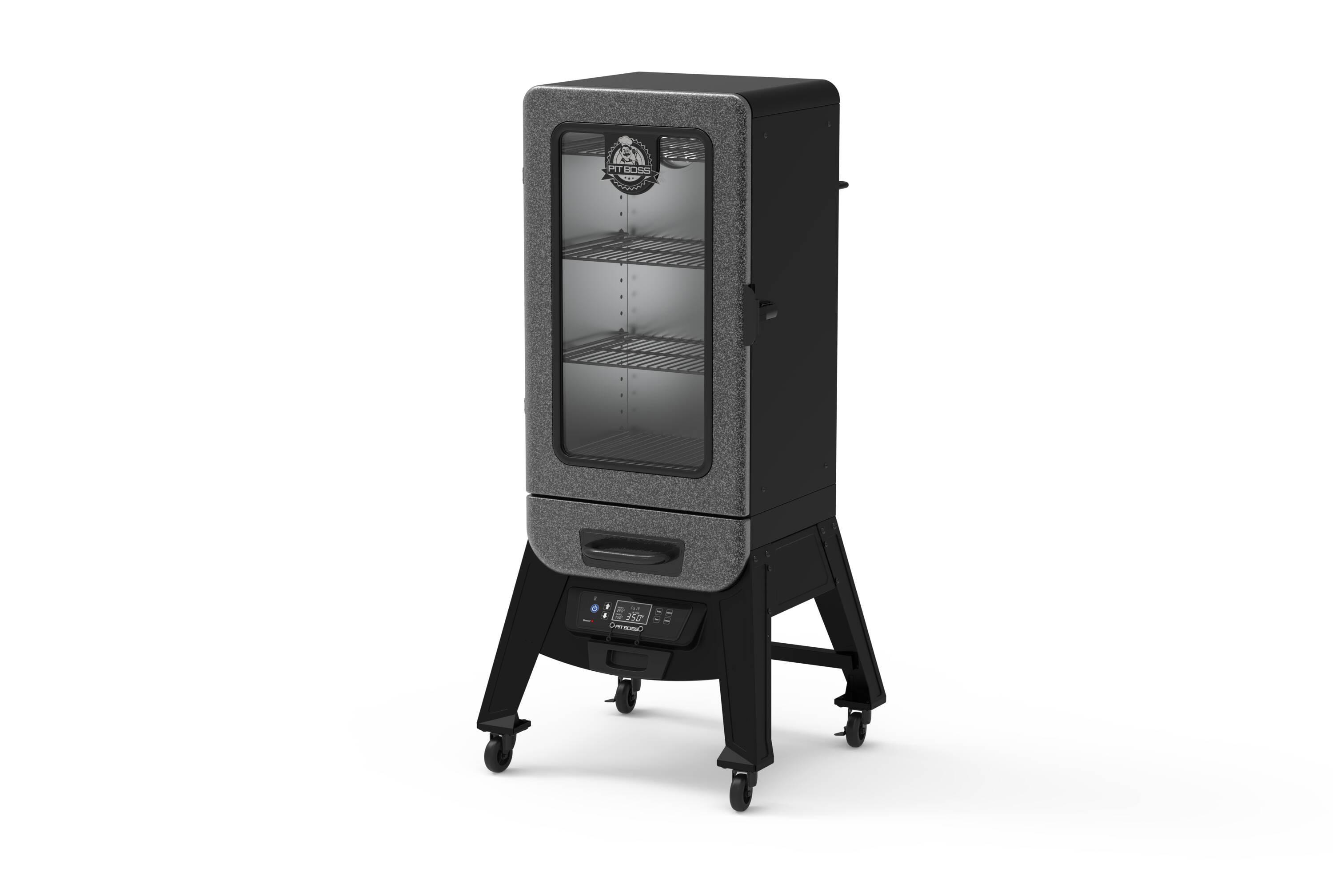 Pit Boss Pit Boss 3-Series Electric Vertical Smoker, Silver Hammertone