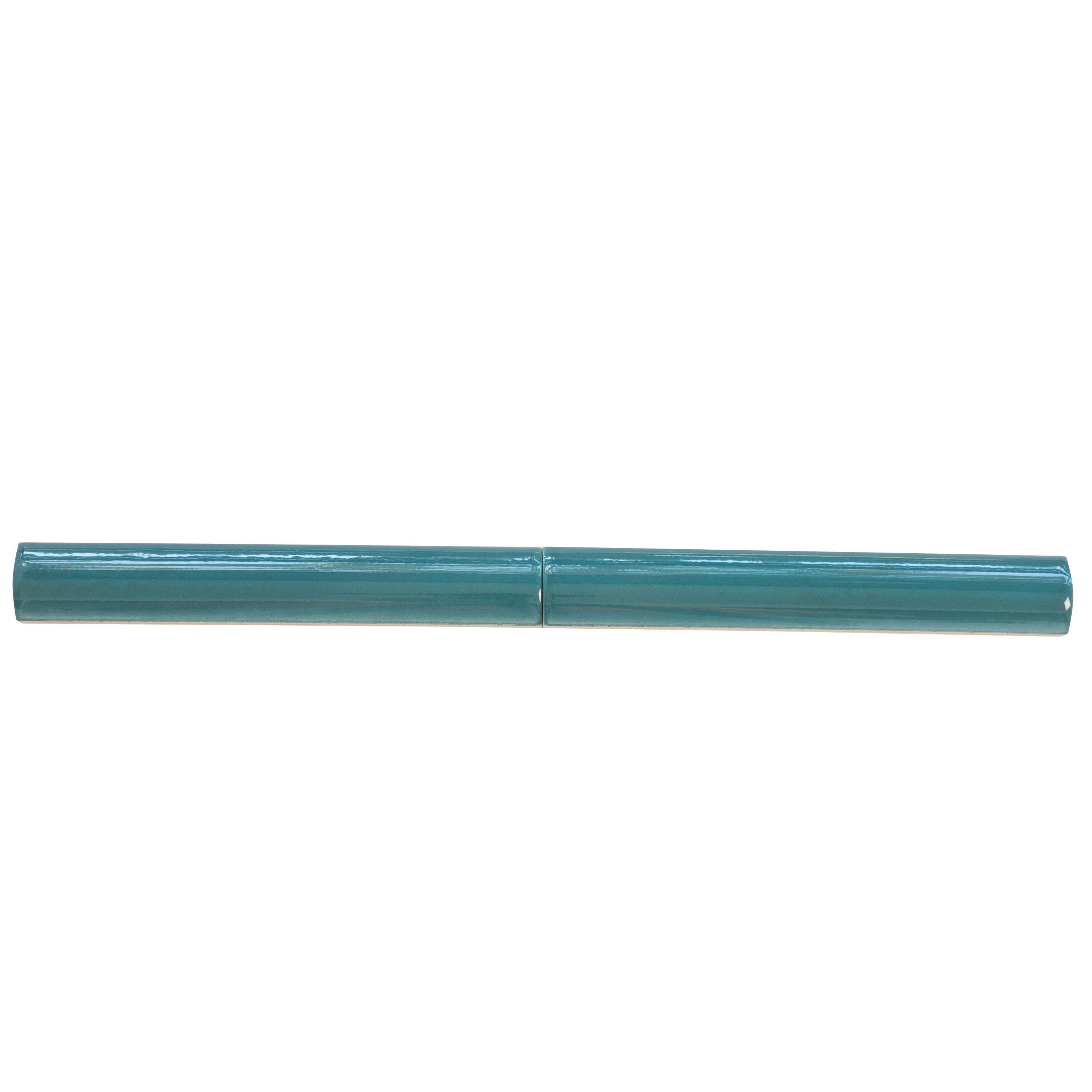 Apollo Tile  10 pack 1-in W x 8-in L Ceramic Glossy Pencil Bullnose Tile Trim (0.556 Sq ft/case)