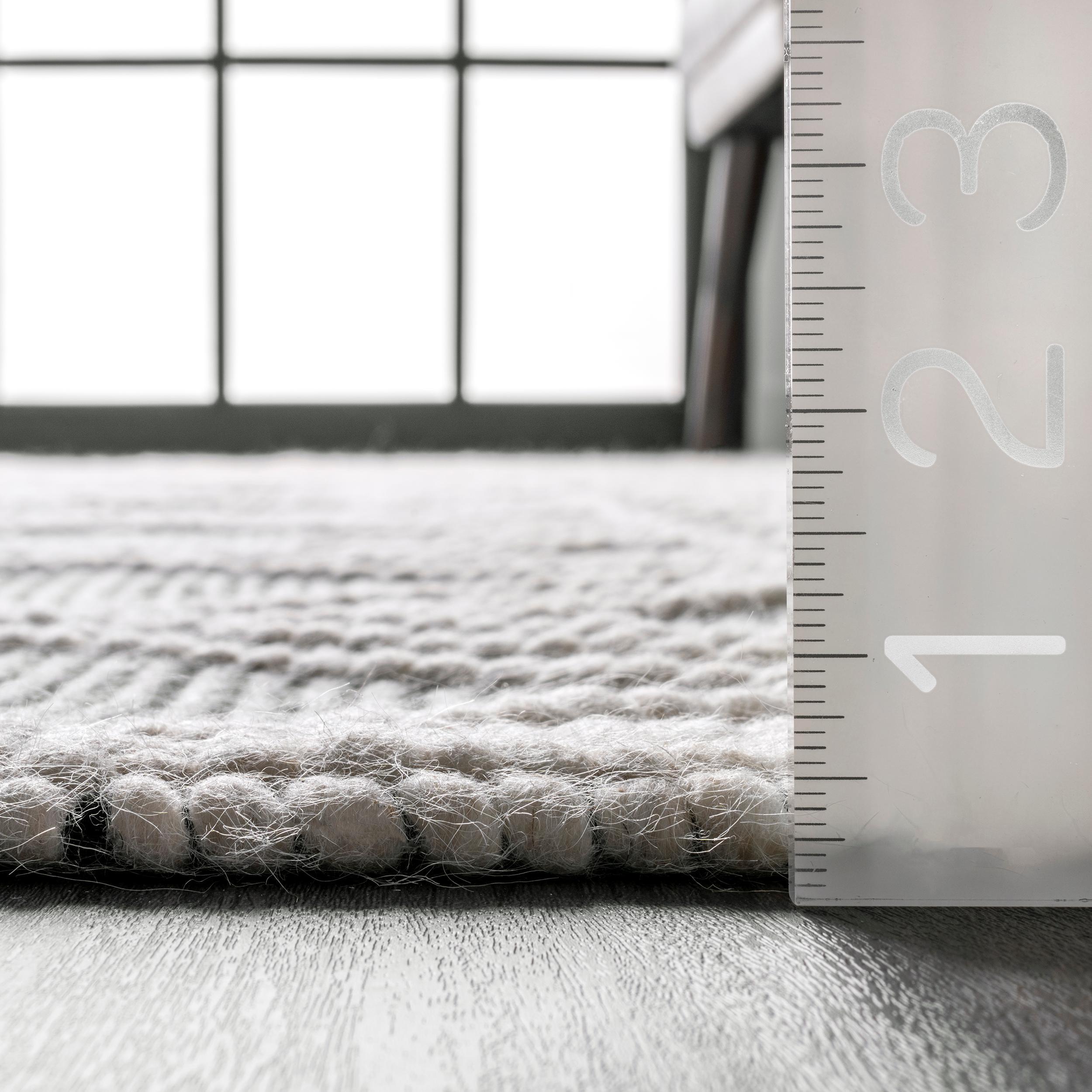 Nuloom Contemporary Trellis Natti Indoor Area Rug, Round 8', Gray