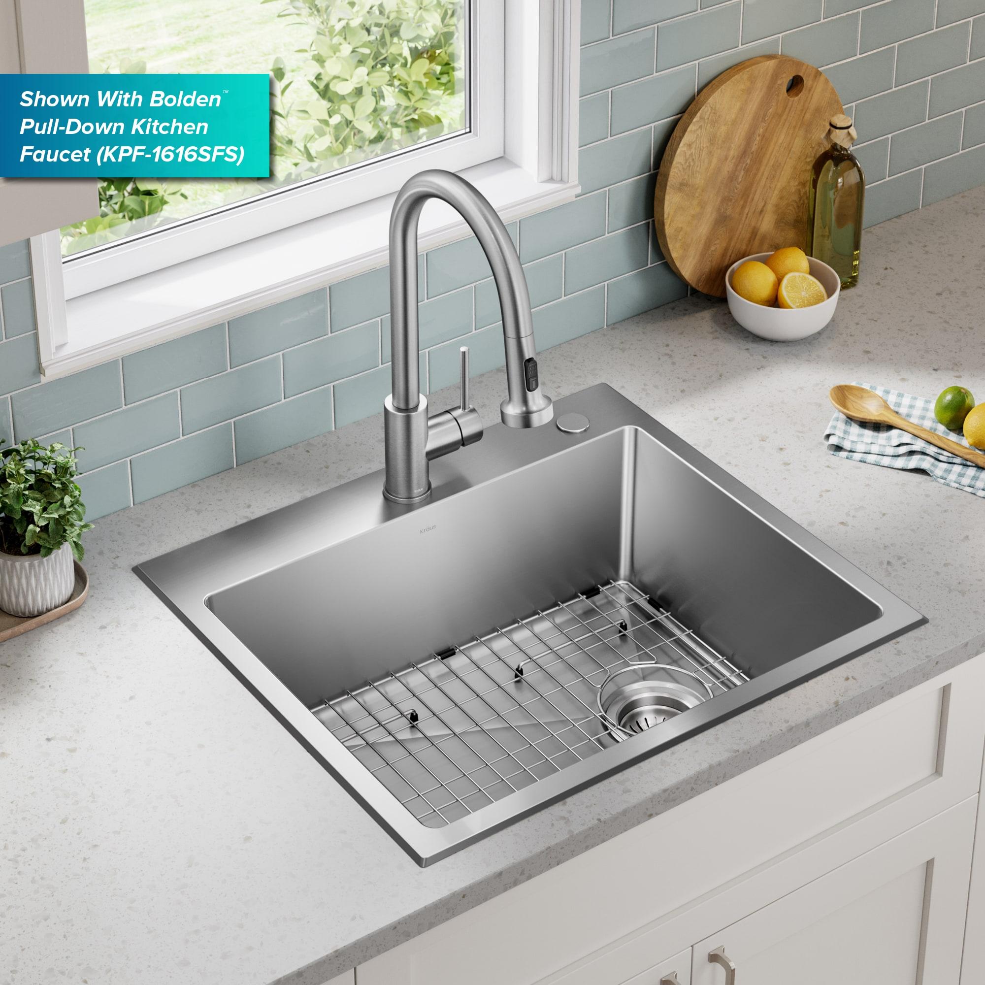 KRAUS Fairlane Undermount 18-Gauge Stainless Steel Kitchen Sink