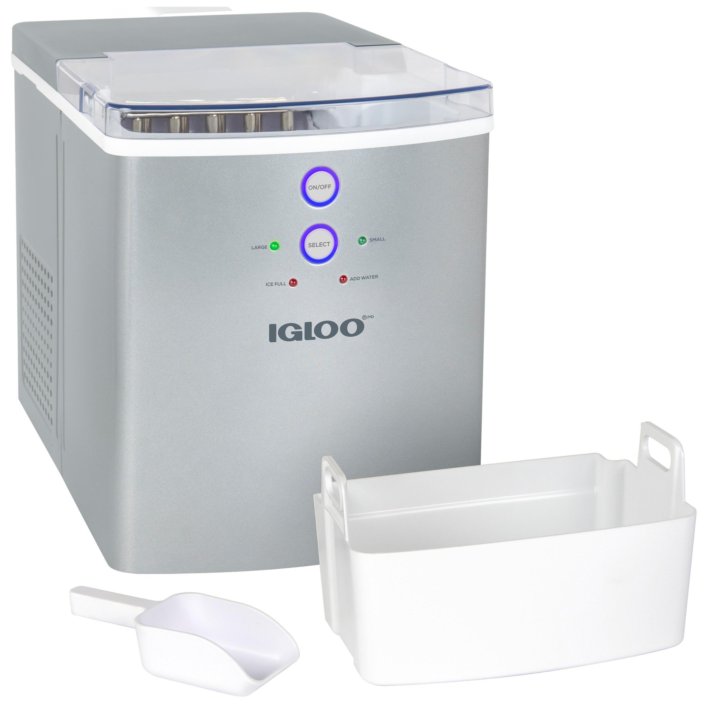Igloo Igloo Premium Countertop Ice Maker Machine, 33 lbs. in 24 hrs. with Ice Scoop and Basket