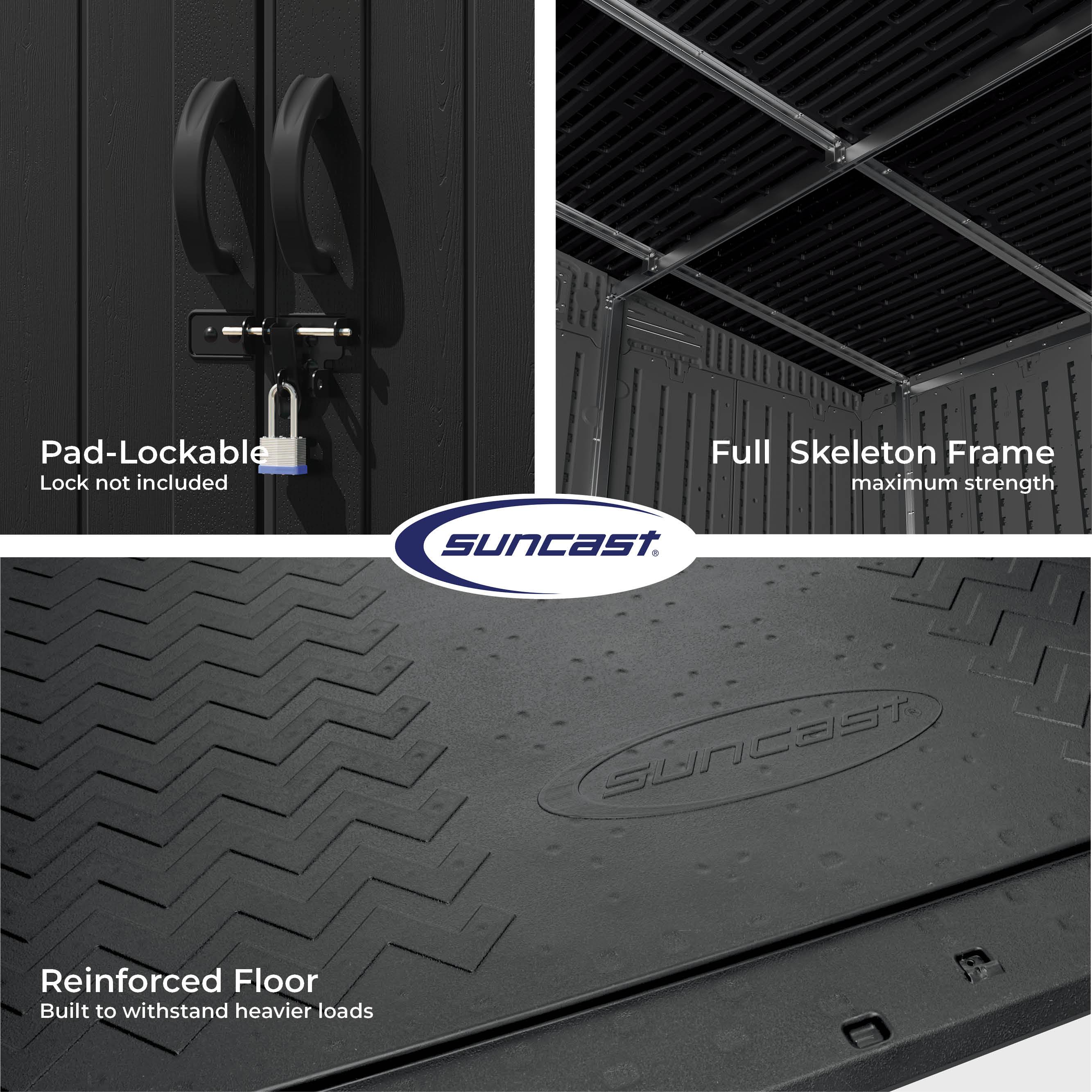 Suncast Suncast Modernist 7 ft. W x 7 ft. D Resin Storage Shed