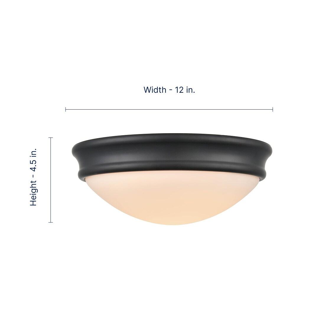 Millennium Lighting 1 - Light Flush Mount in  Matte Black