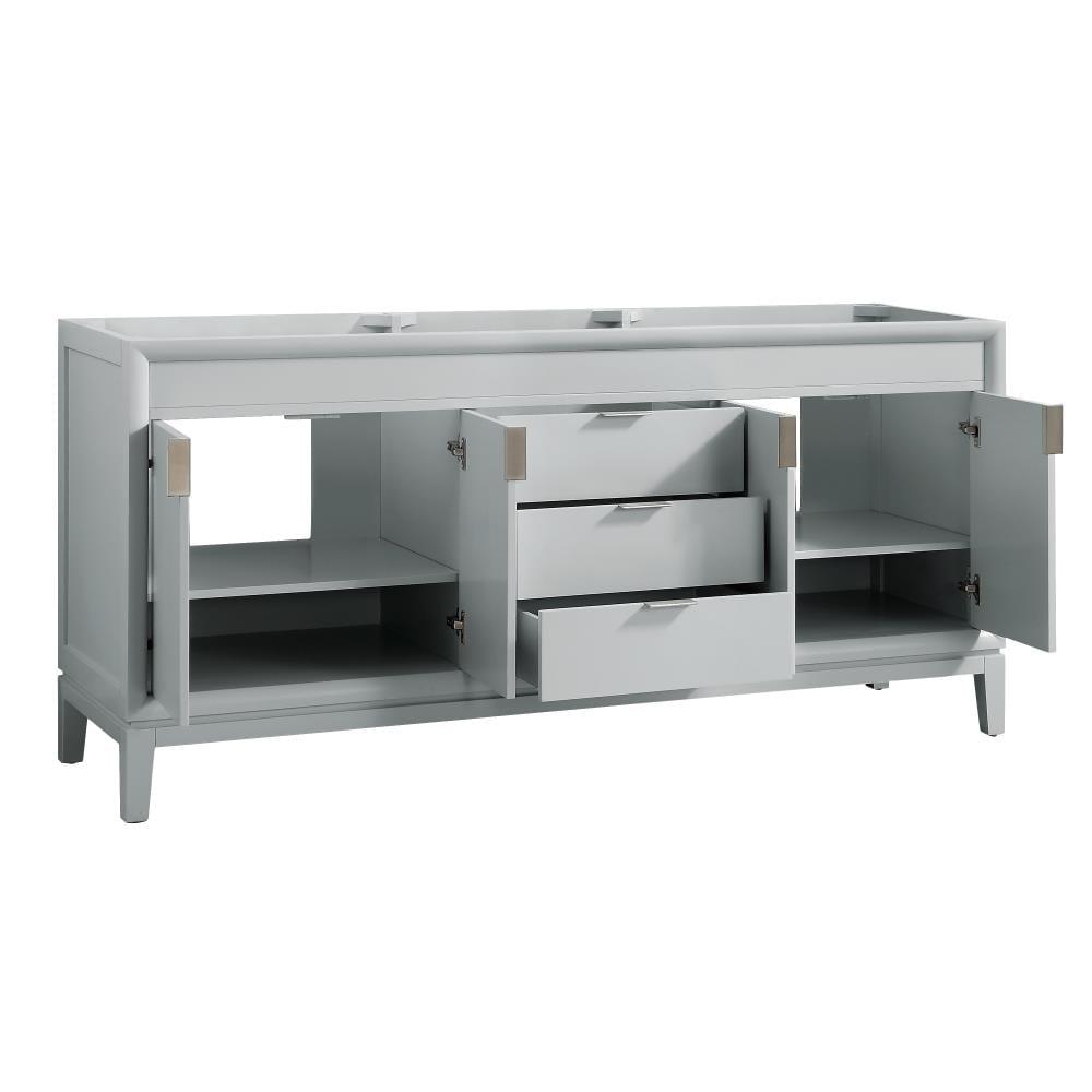 Emma 73-Inch Dove Gray Birch Double Sink Vanity with Engineered Stone Top