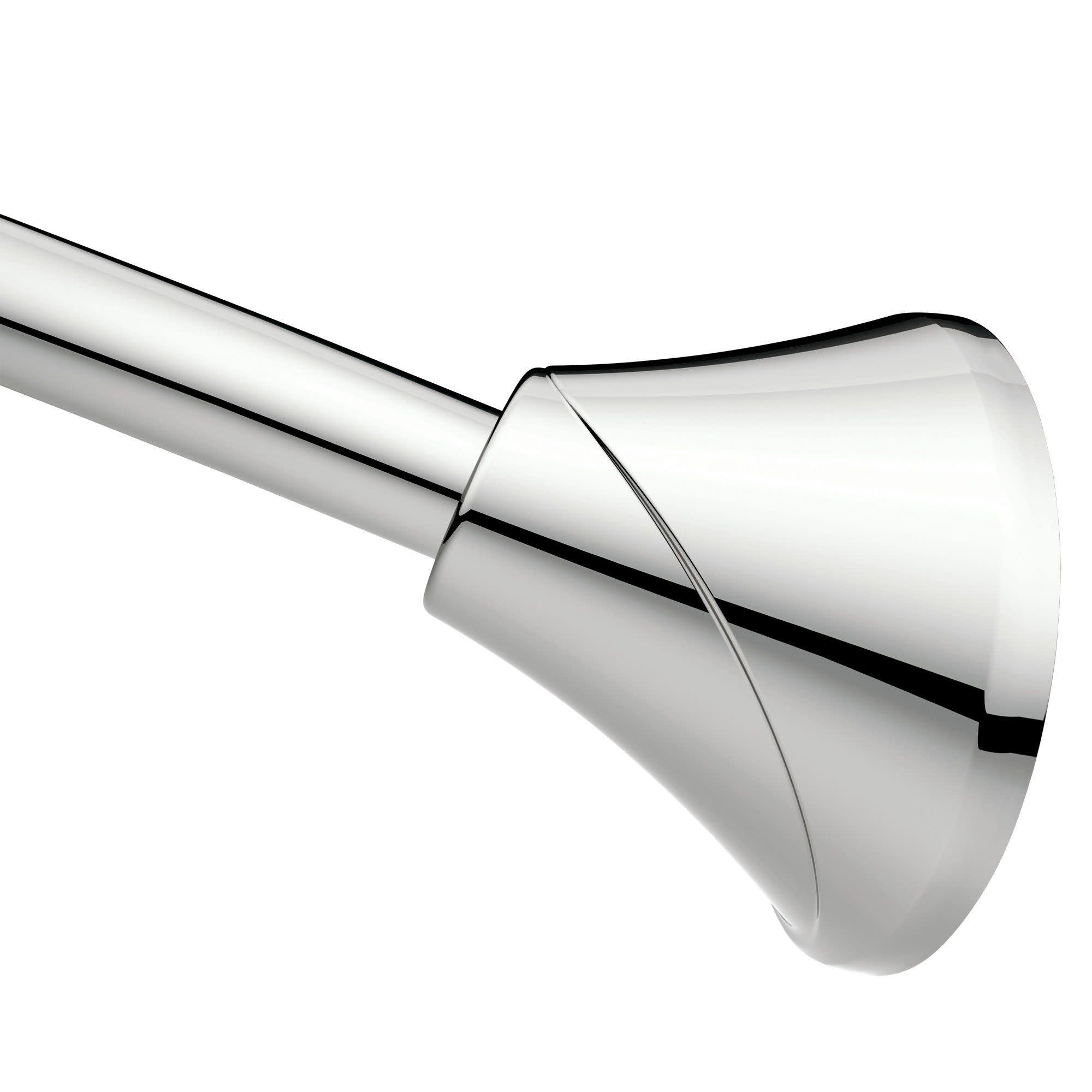 Moen 5-Foot Adjustable Tension Single Curved Shower Curtain Rod