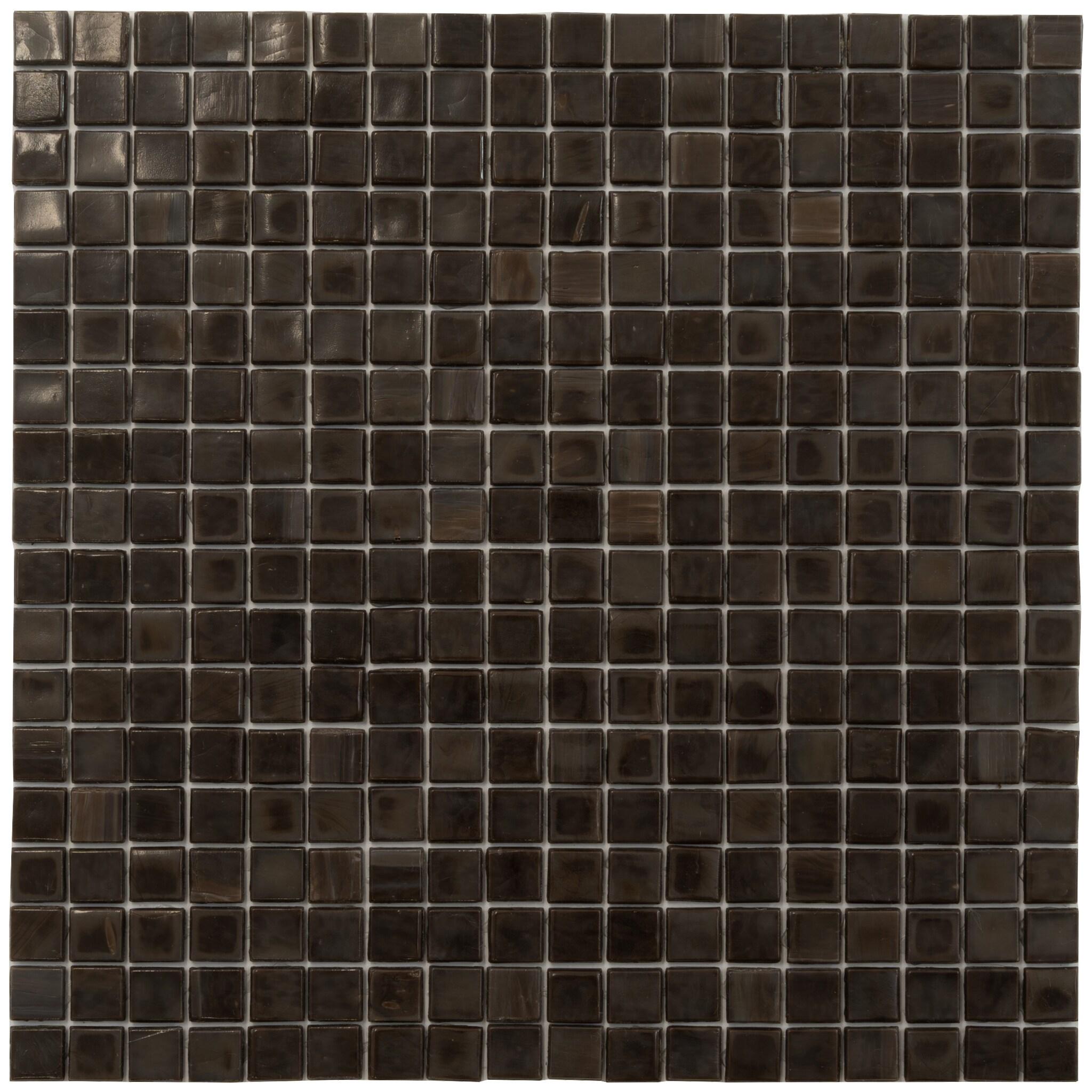 Skosh 0.6" x 0.6" Glass Grid Mosaic Wall & Floor Tile