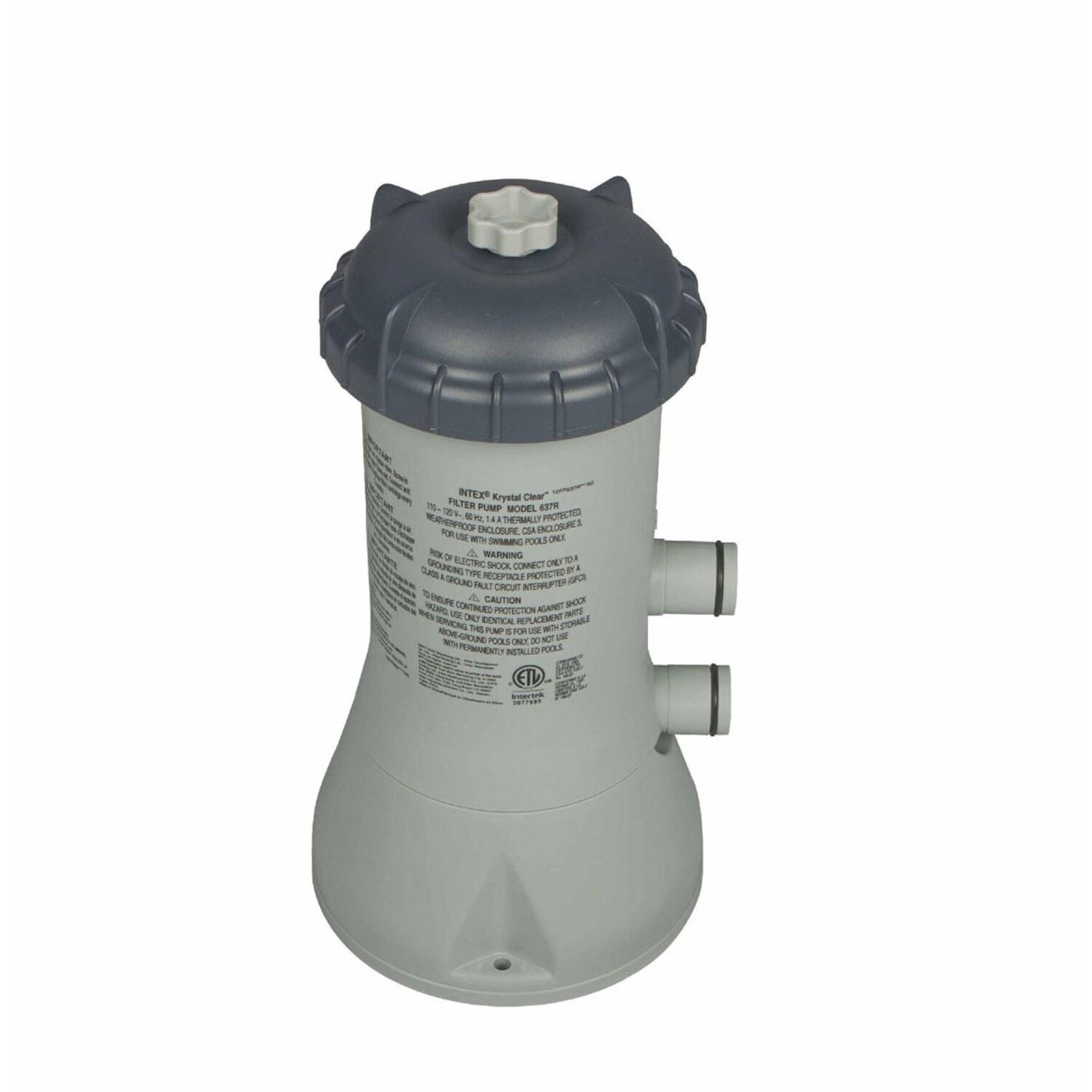 Frame Above Ground Baby Splash Swimming Pool Bundled w/ Intex Filter Pump