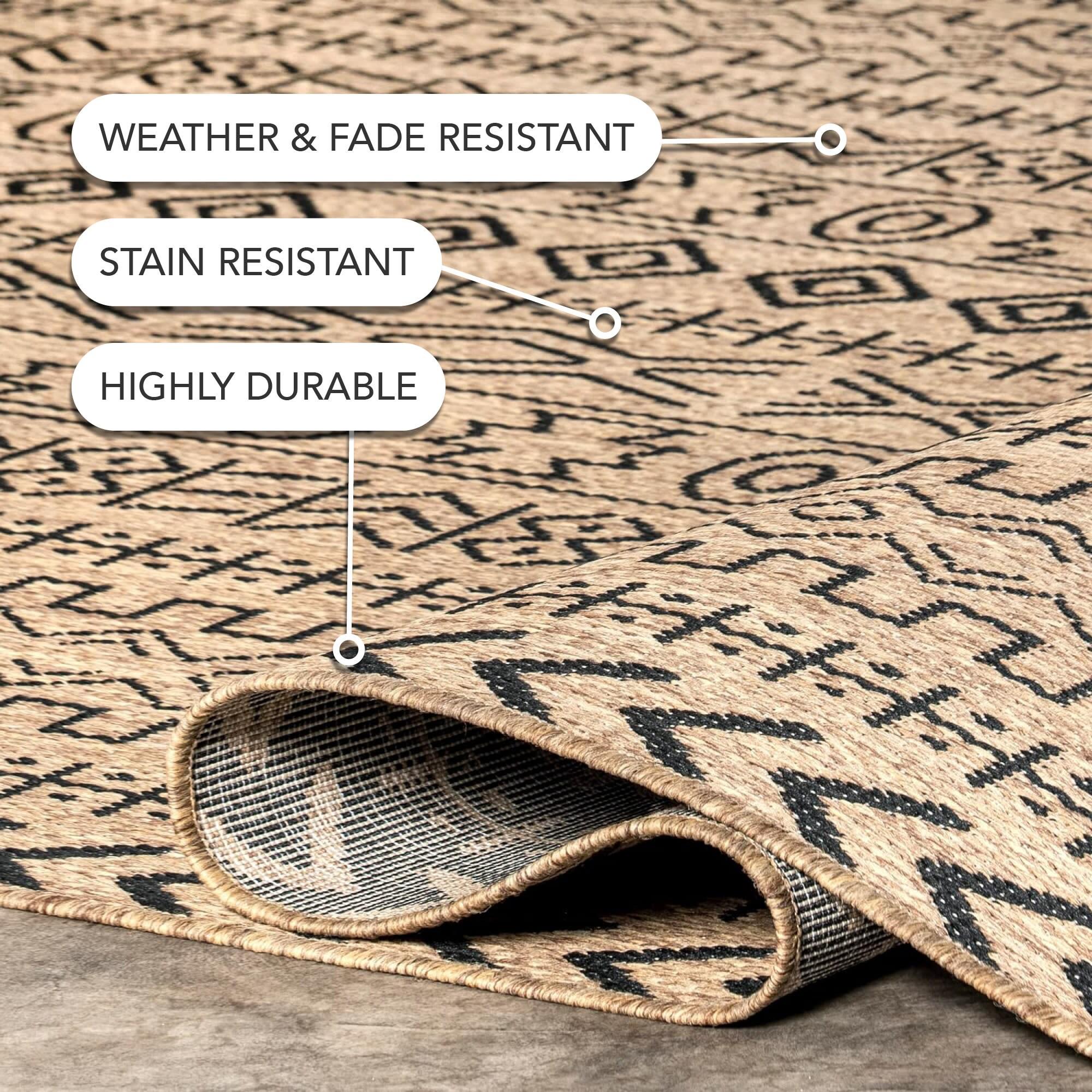 Nuloom Indoor and Outdoor Jamie Area Rug 5x7, Brown