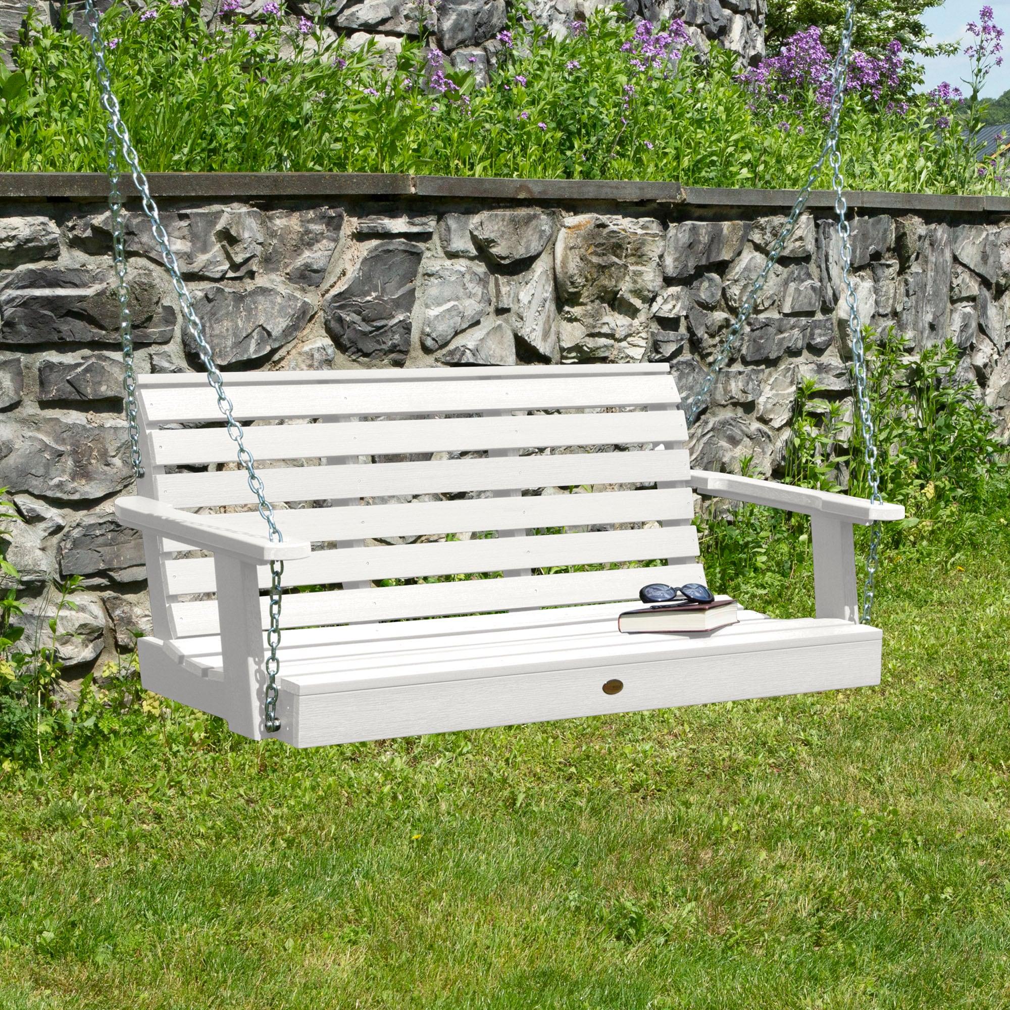 Weatherly 4' Porch Swing - White - highwood: Outdoor Relaxation, Fade-Resistant, 500lb Capacity