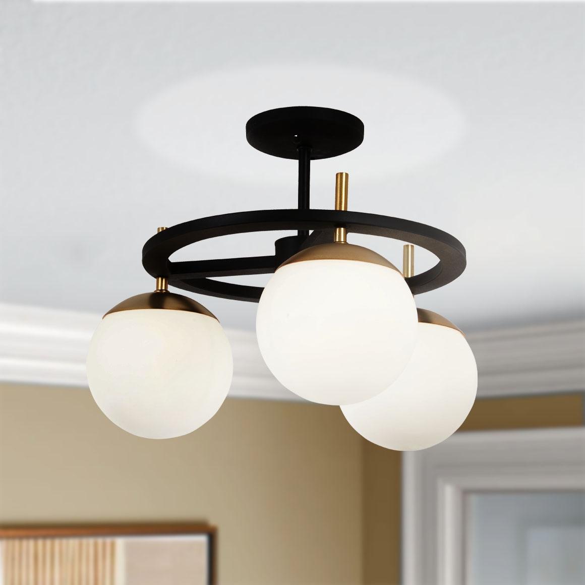 George Kovacs Lighting - Alluria-Three Light Semi-Flush Mount-18 Inches Wide by