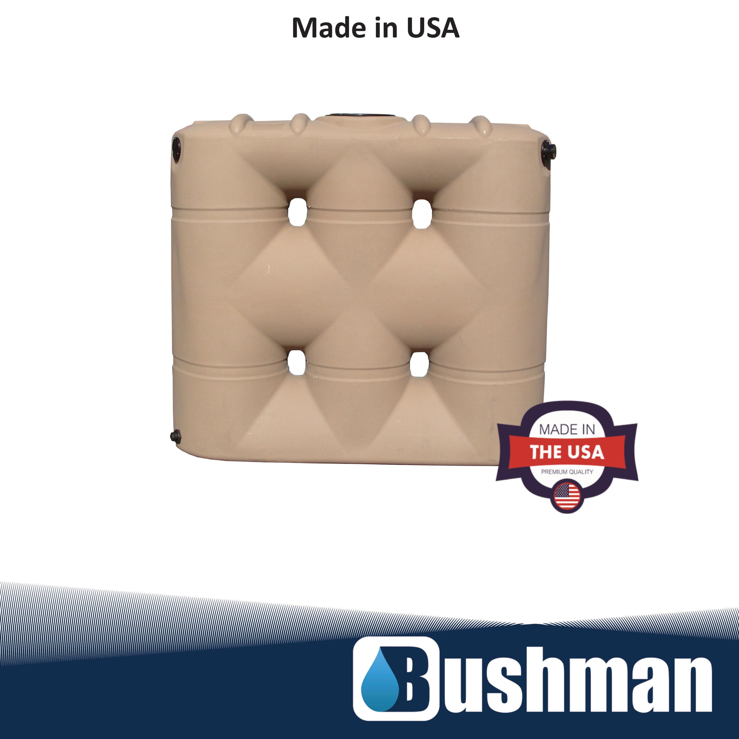 Bushman 530-Gallon Plastic Brown Water Storage Tank