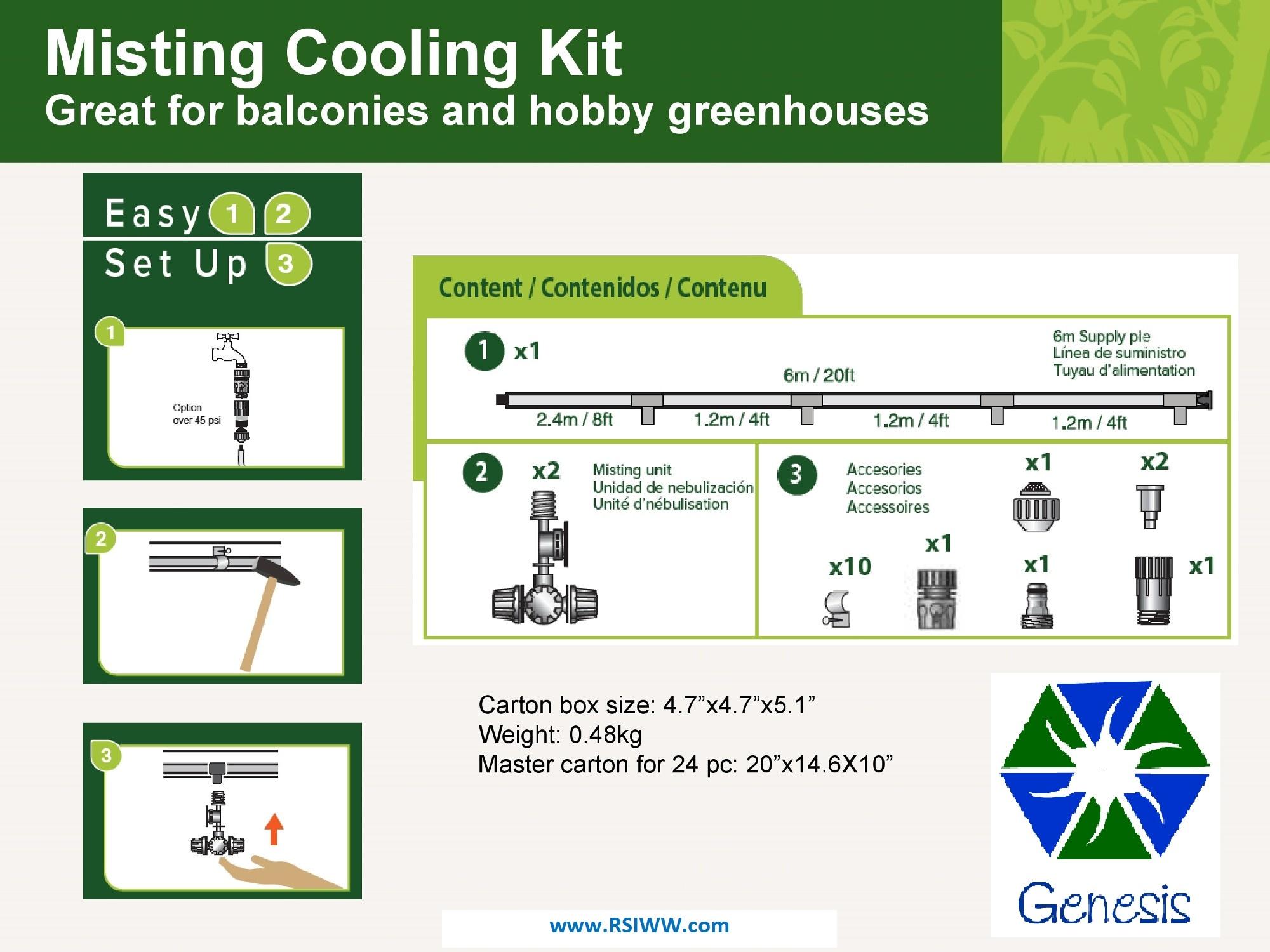 Riverstone Industries Genesis Mister Watering and Maintenance