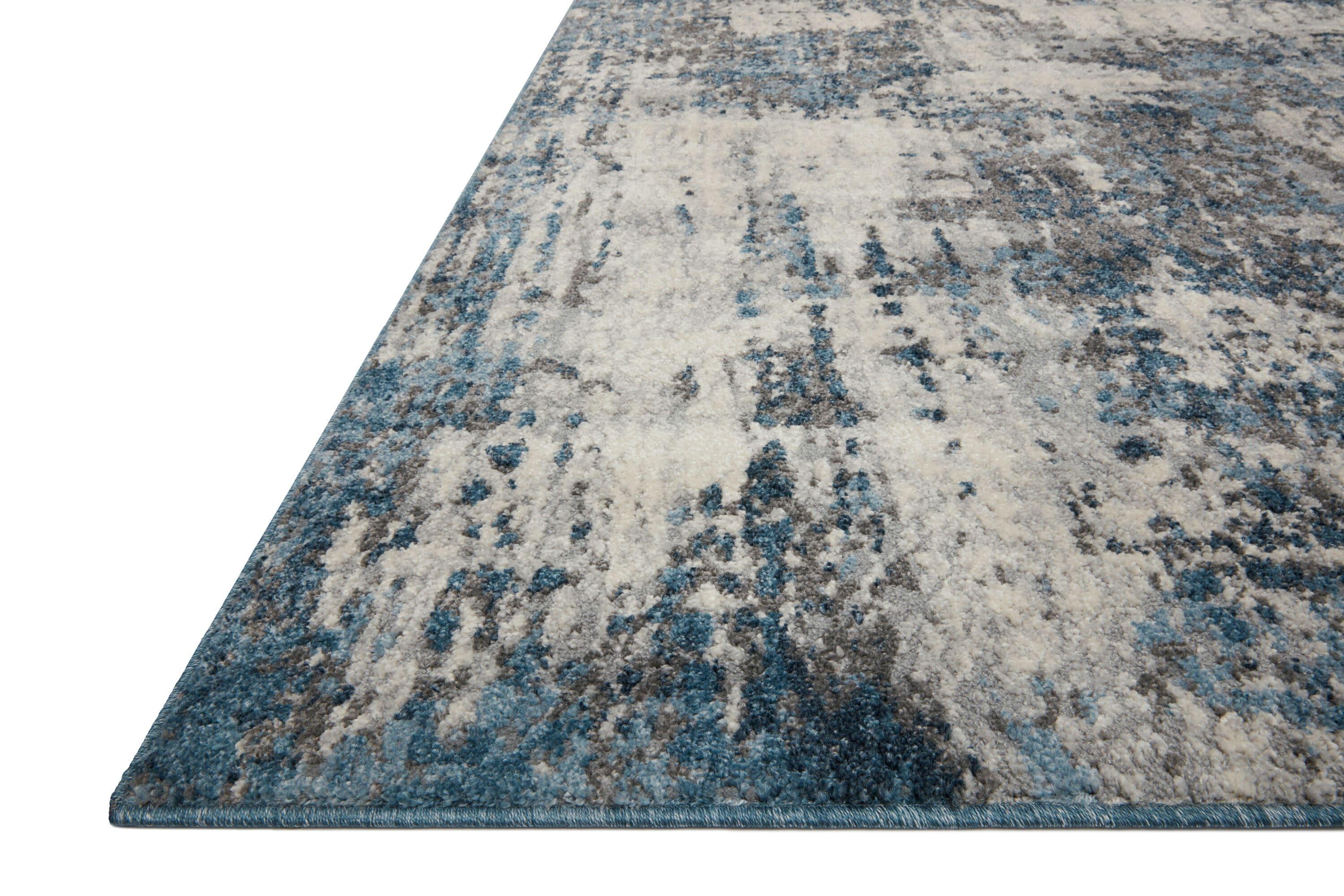 Loloi II Austen AUS-01 Abstract Natural / Ocean Area Rug 5'-3" x 7'-7"