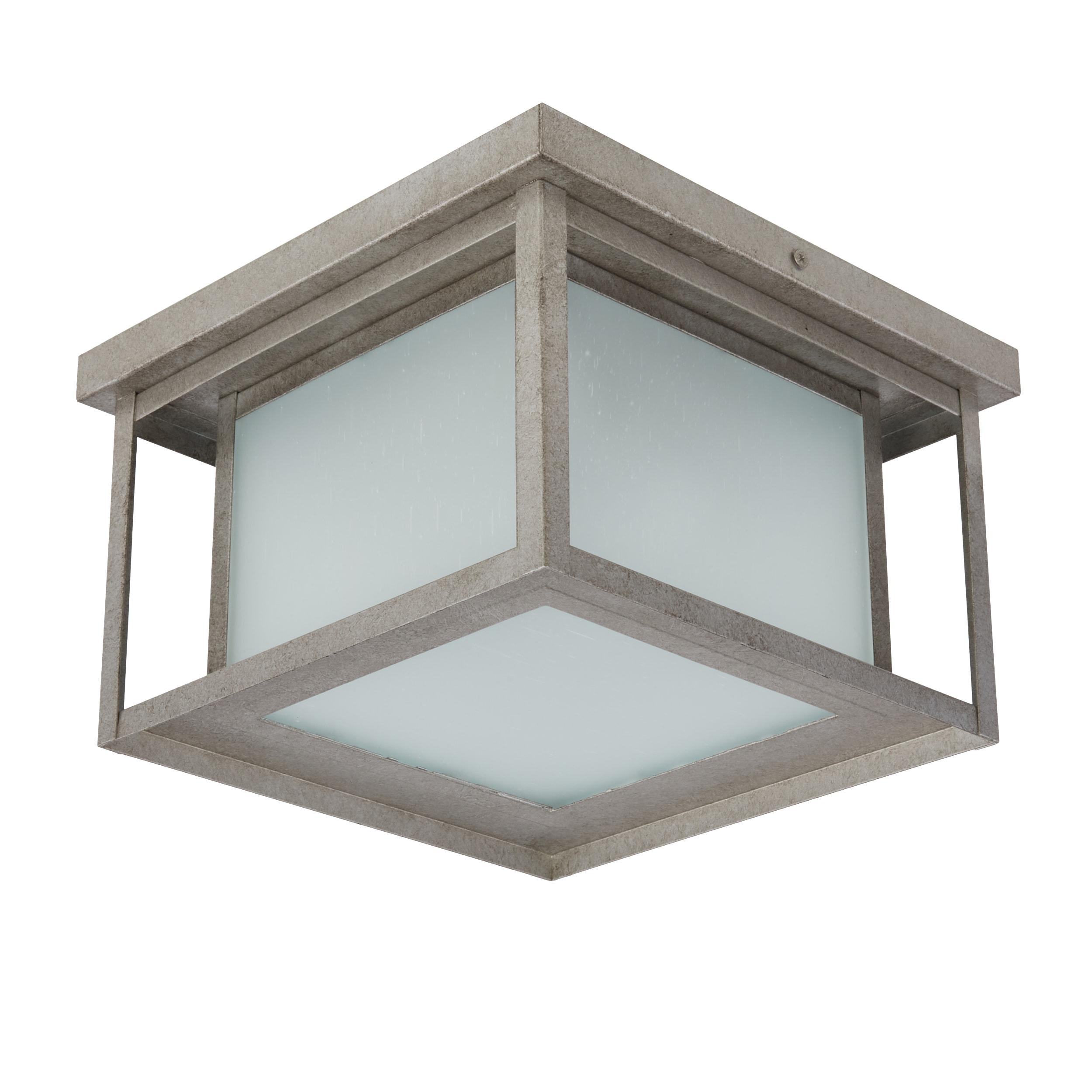 Vermont Seeded Square Outdoor Flush Mount