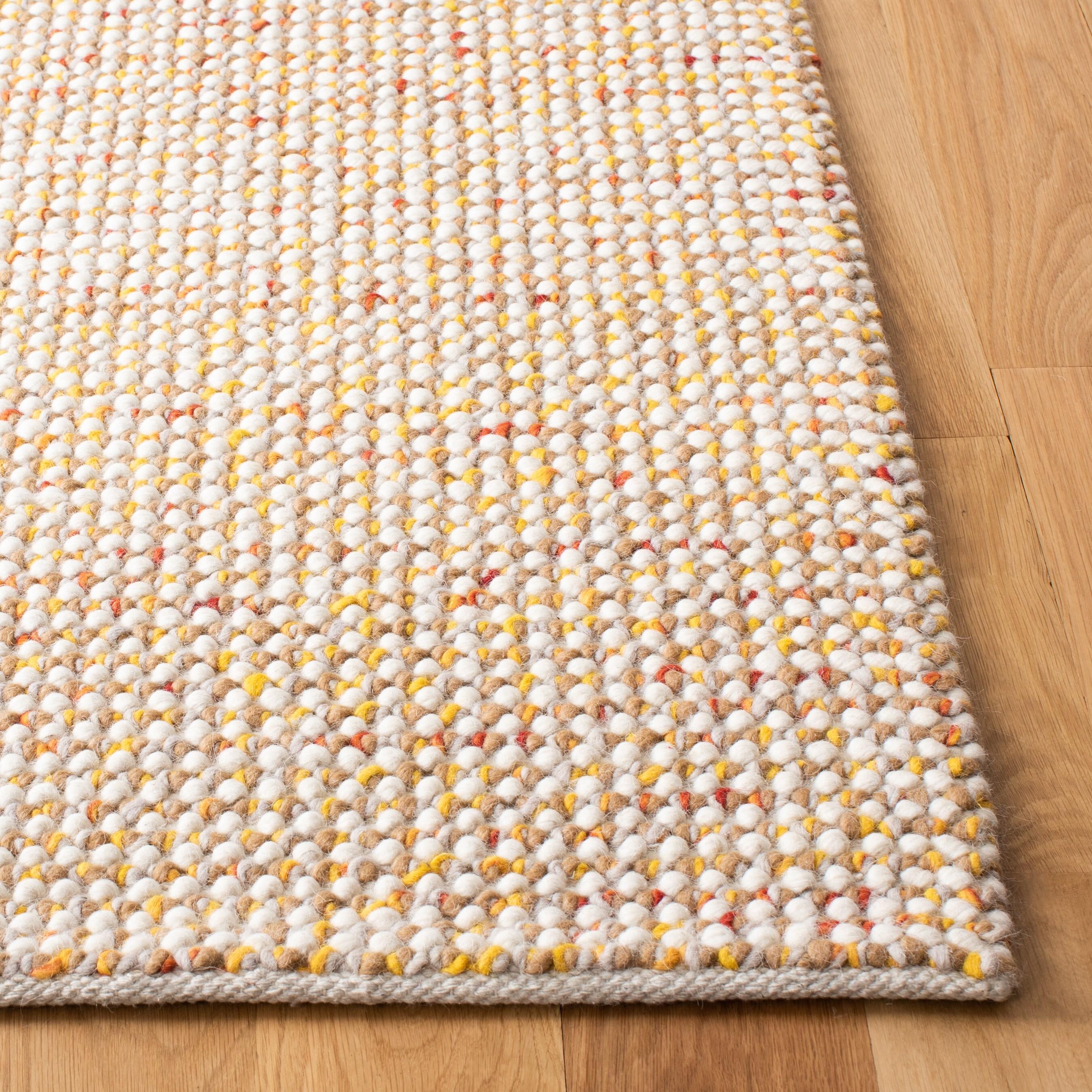 Vermont VRM401 Hand Woven Runner Rug - Ivory/Gold - 2'3"x8' - Safavieh.