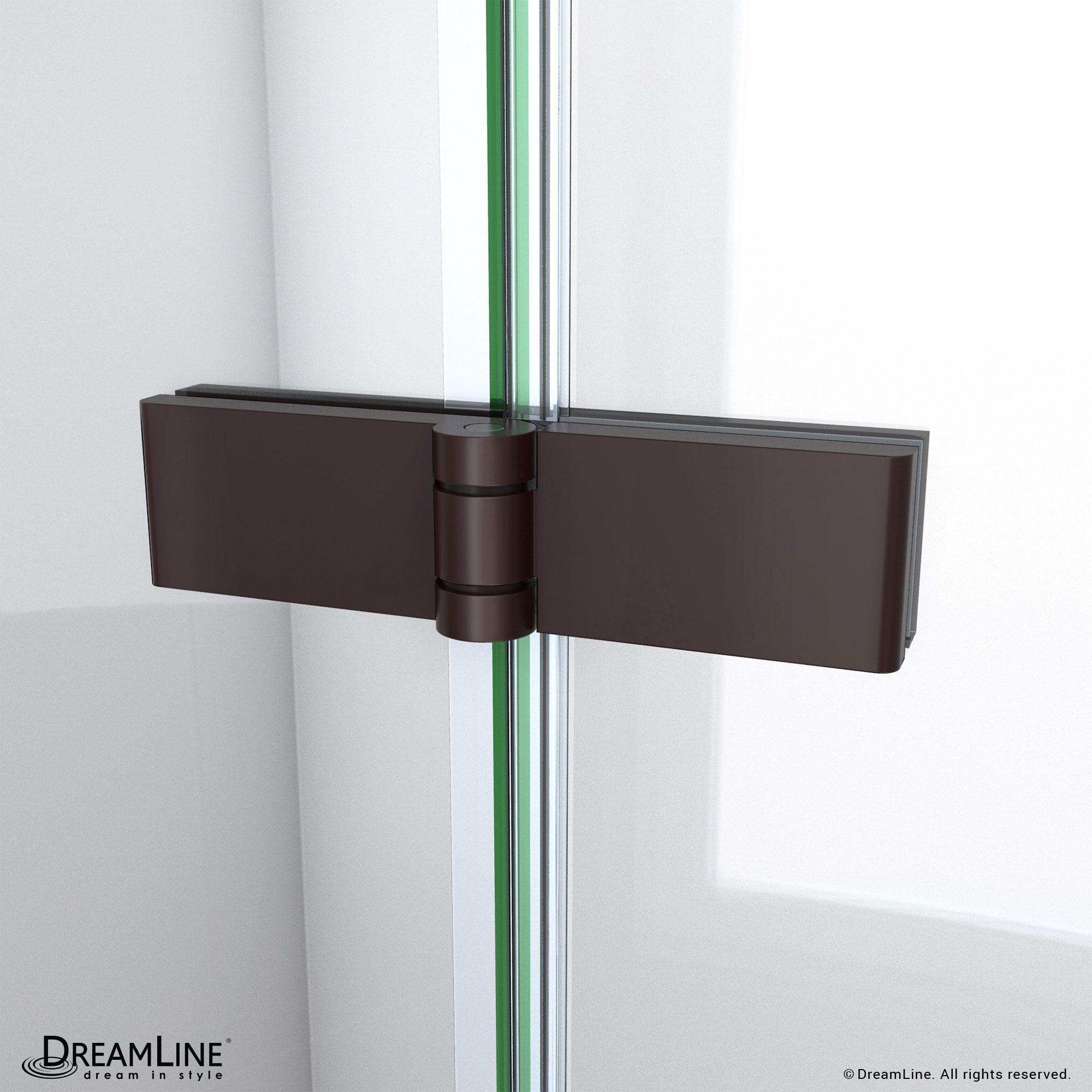 DreamLine Aqua-Q Fold 36 W X 36 D X 74.75 H Frameless Square Shower Enclosure DL-6528QC-88-06