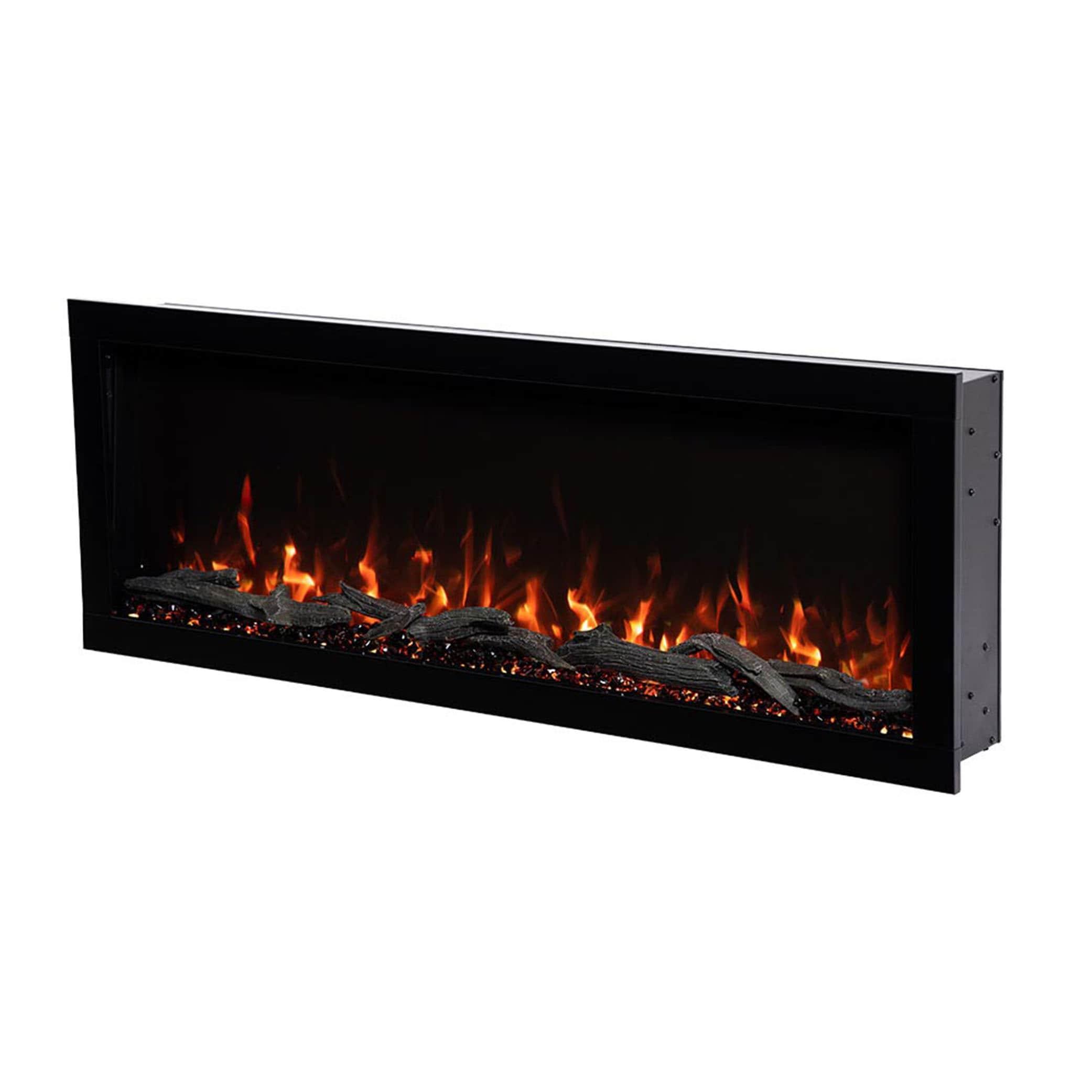 Modern Ember Highmark Smart Linear Electric Fireplace - 10 Flame Colors - Works with Voice Assistant