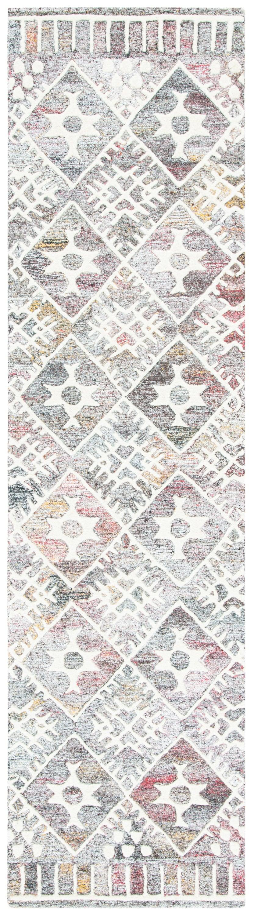 Roslyn ROS803 Hand Tufted Runner Rug - Red/Ivory - 2'3"x9' - Safavieh.