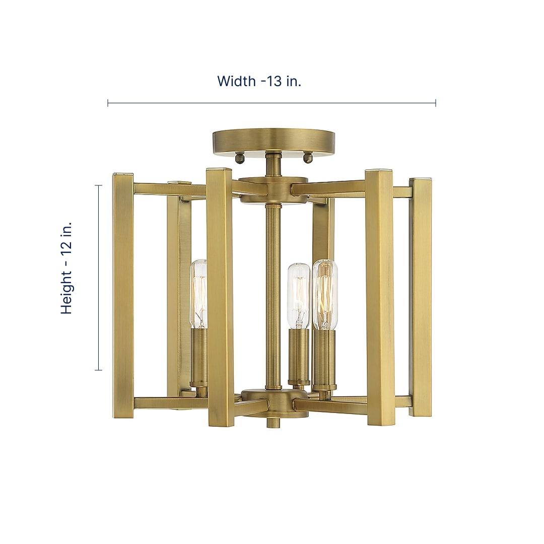 Claude Semi Flush Mount