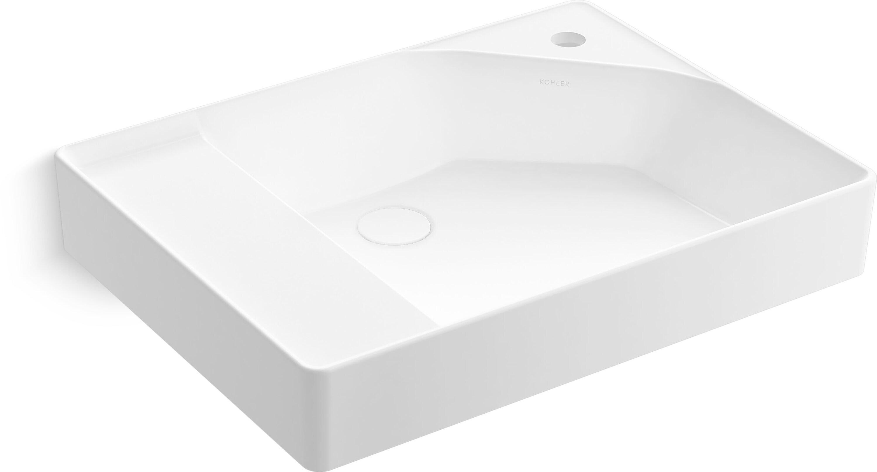 Spacity 24 In. Fireclay Vanity Top With Integrated Square Sink