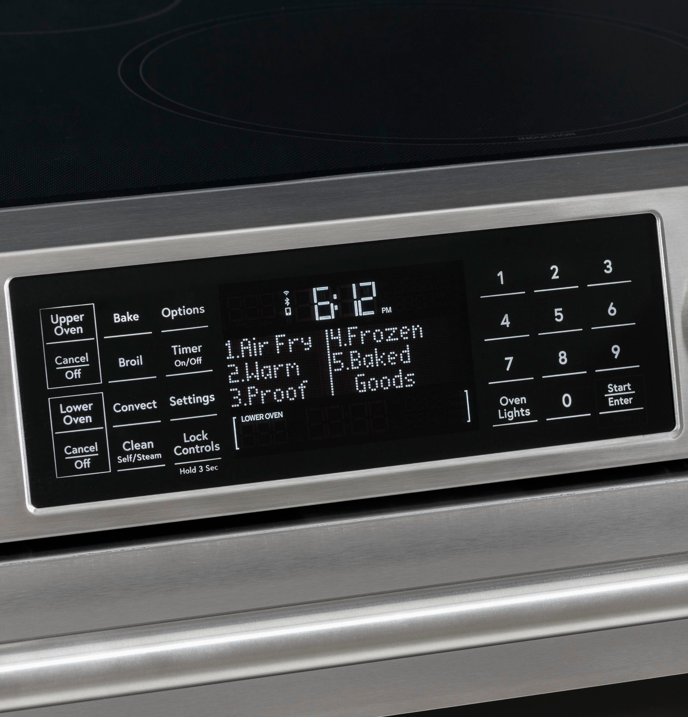 Café 30" 6.7 cu. ft. Smart Slide-in Electric Range with Induction Cooktop