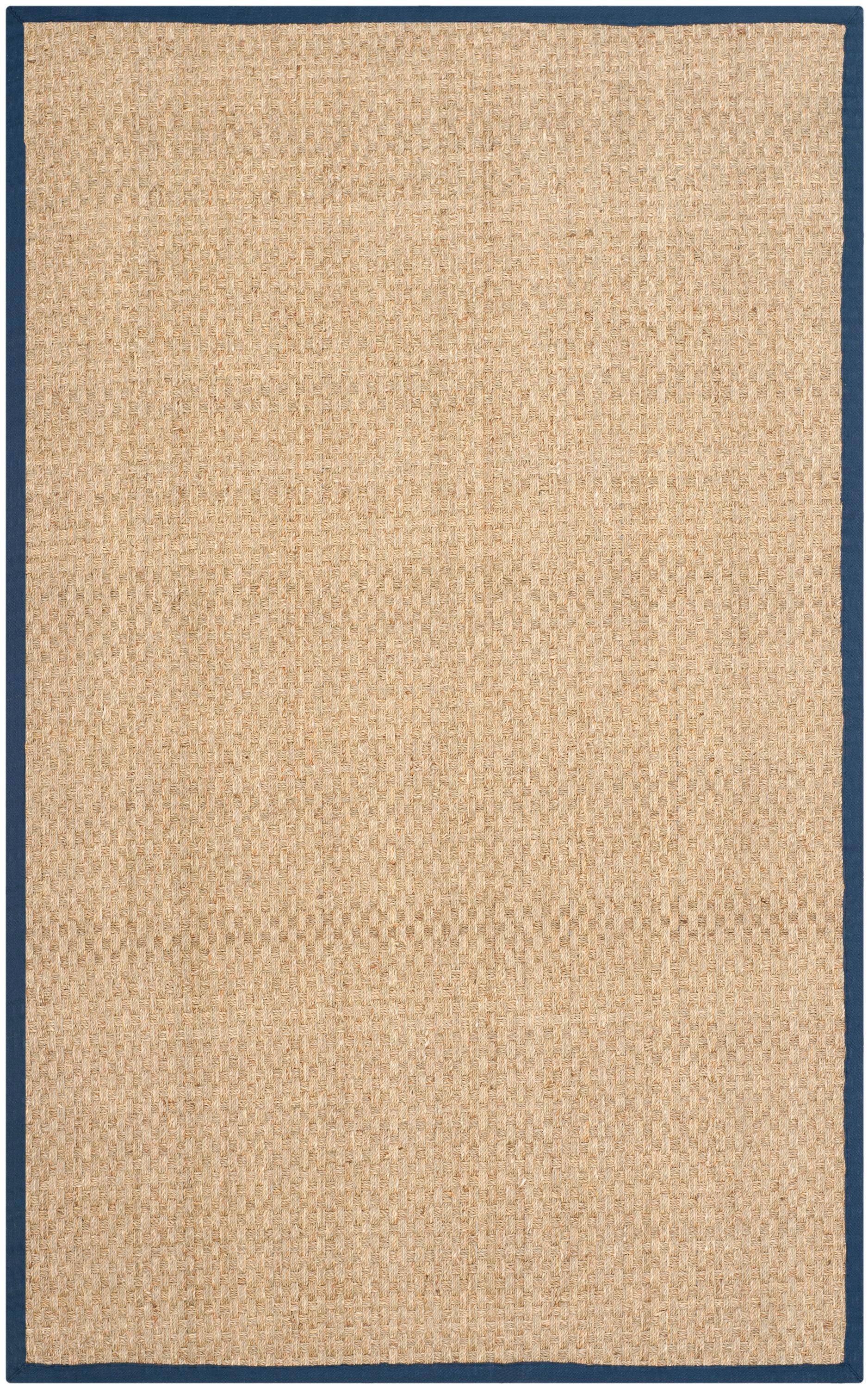 Natural Fiber NF114 Power Loomed Indoor Area Rug - Natural/Blue - 5'x8' - Safavieh.