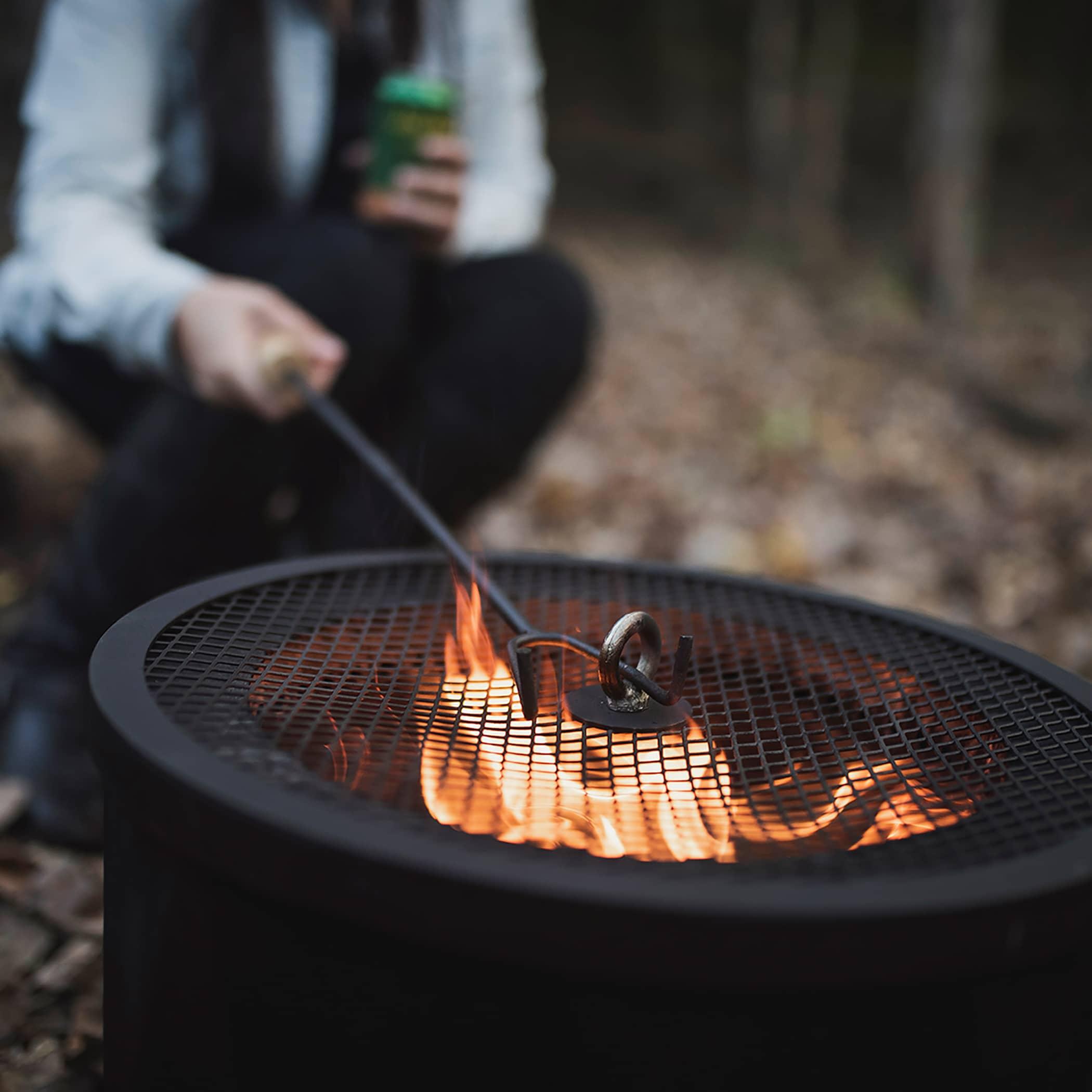 Blue Sky Outdoor Living Round Steel Wood Burning Smokeless Fire Pit