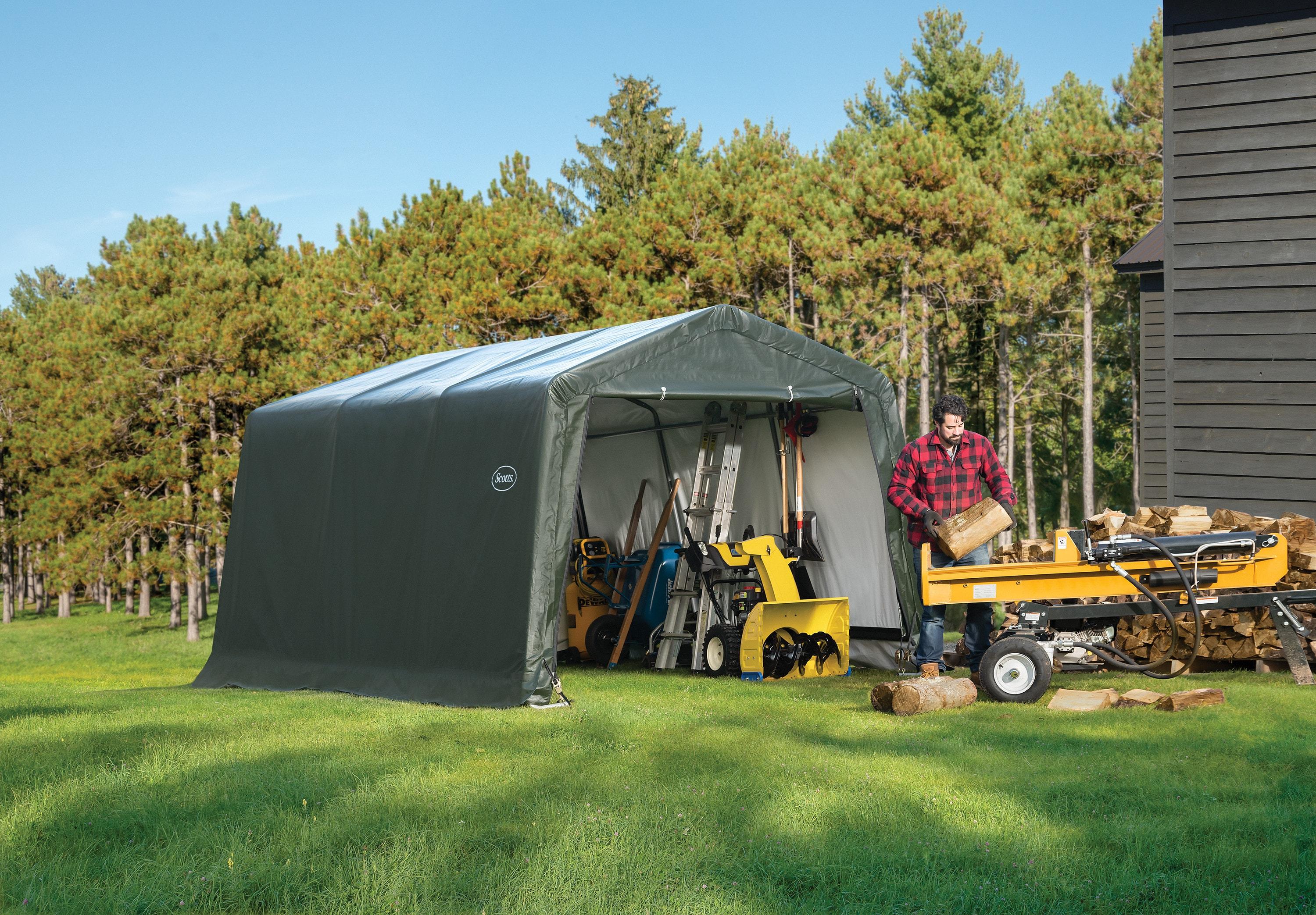 Scotts Storage Shed 10 x 15 x 8 Green Peak