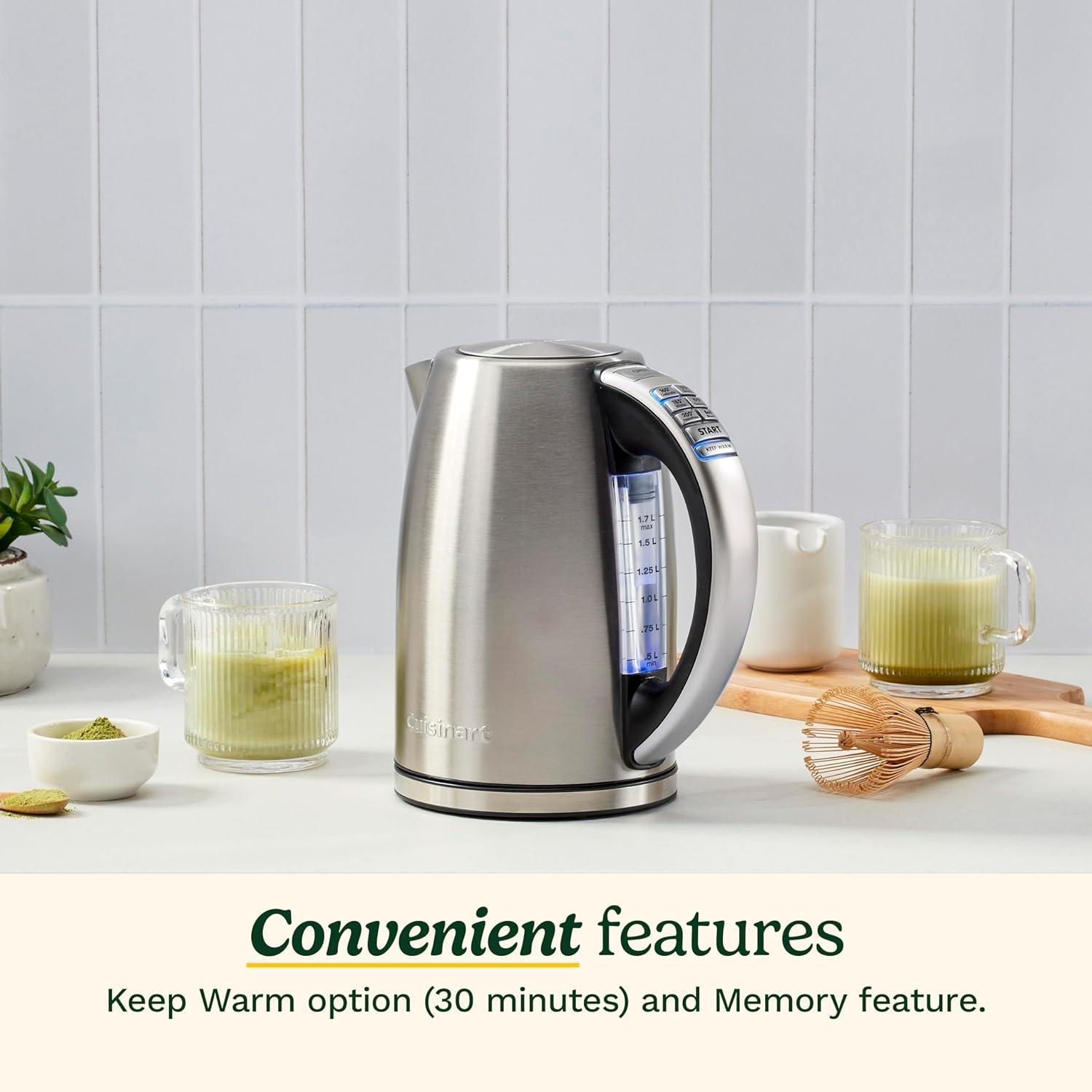 Cuisinart ® PerfecTemp™ Cordless Programmable Electric Tea Kettle
