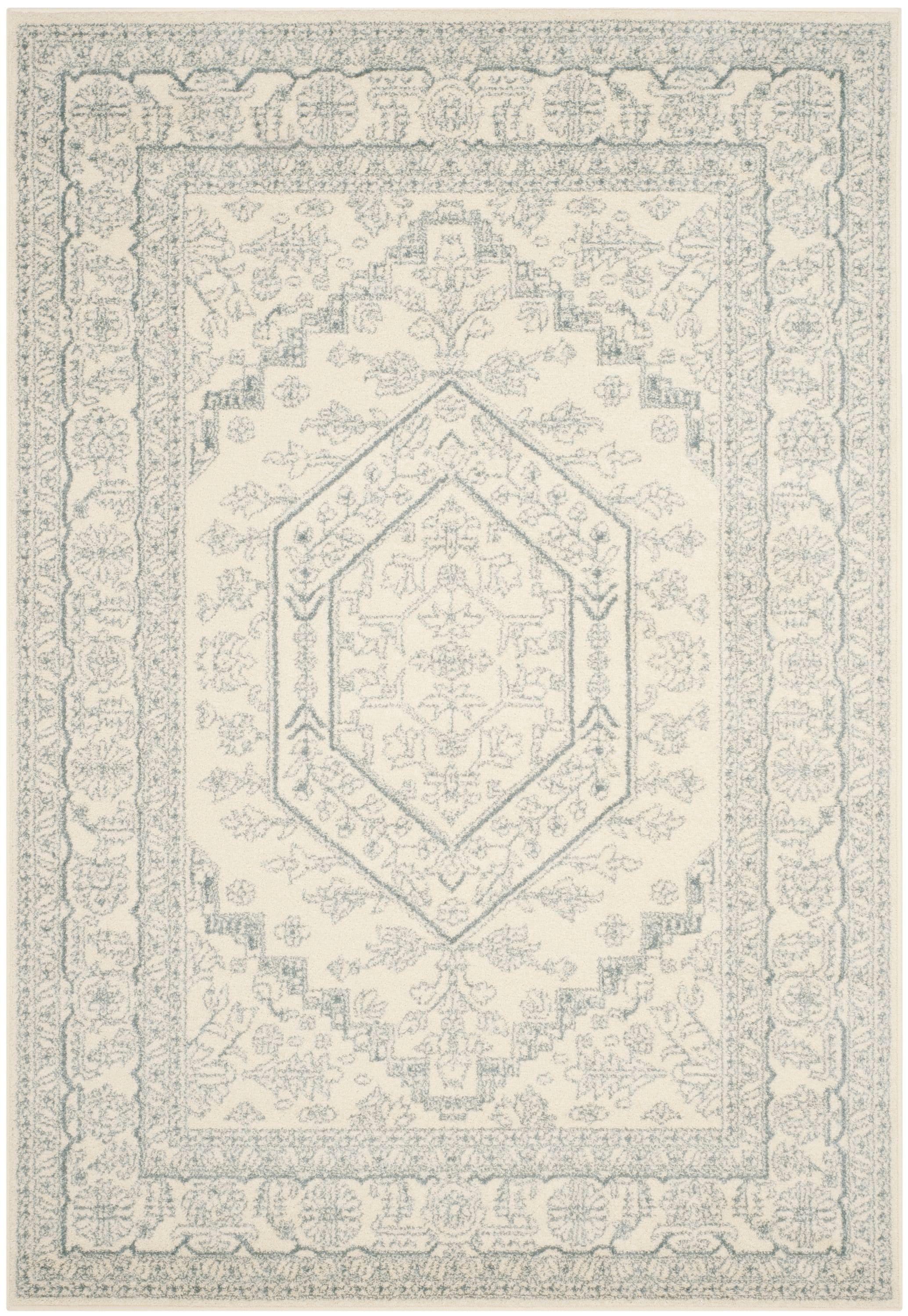 Adirondack ADR108 Power Loomed Area Rug - Ivory/Slate - 6'x9' - Safavieh.
