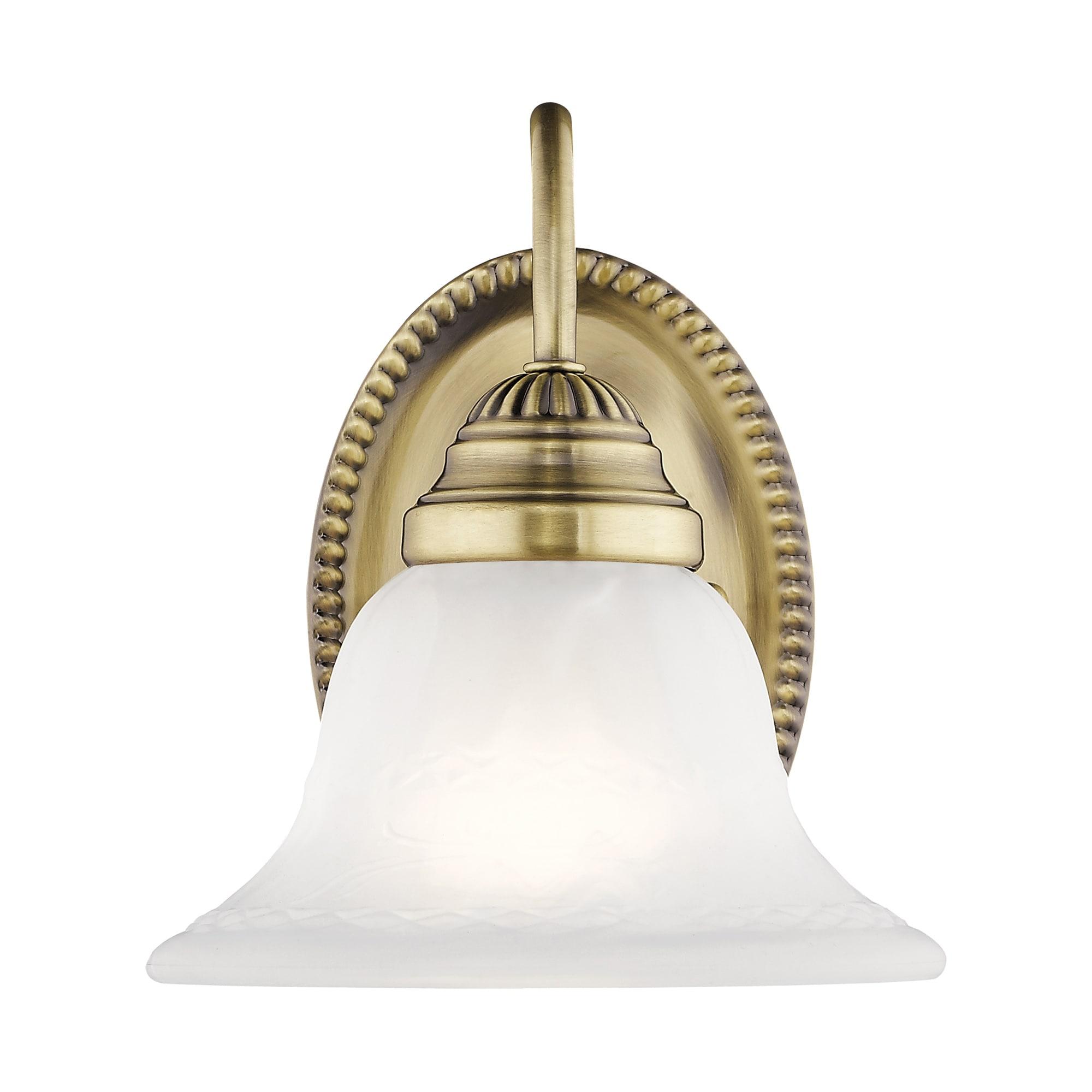 Livex Lighting Edgemont 1 - Light Vanity in  Antique Brass