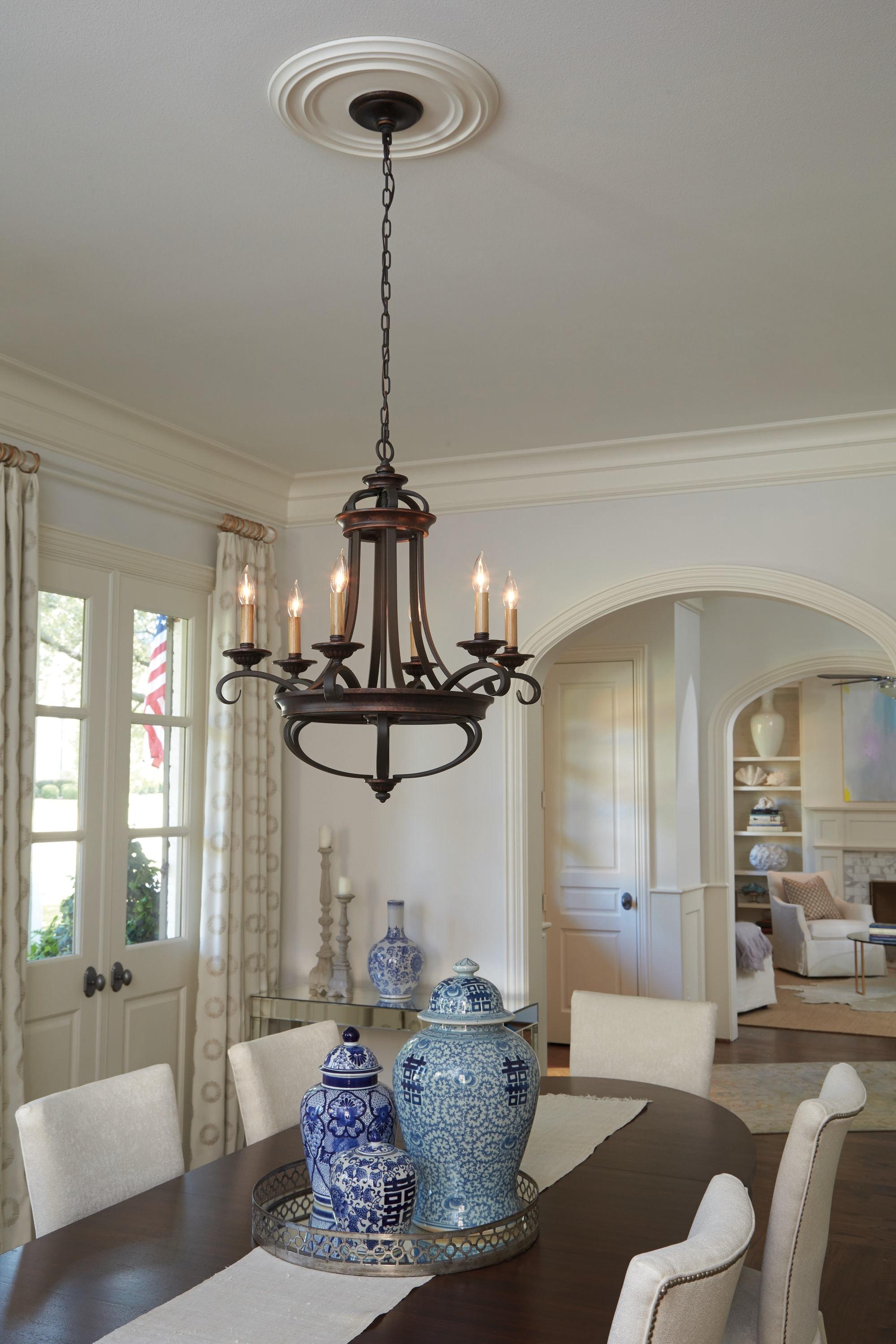 Craftmade  Stafford  Incandescent Chandelier in Aged Bronze/Textured Black - Aged Bronze/Textured Black 6